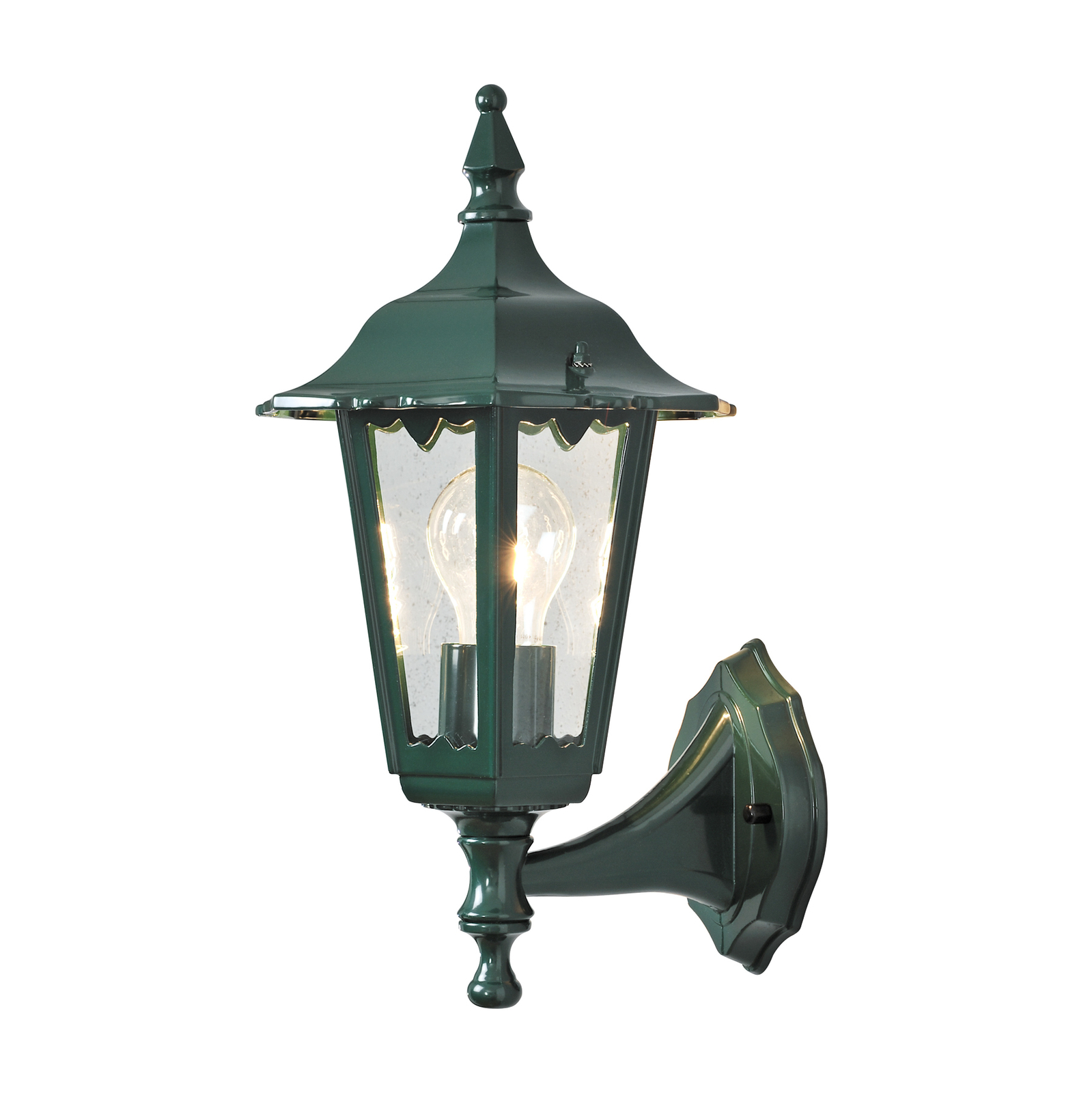 Buitenwandlamp Firenze, staand, 36cm, groen