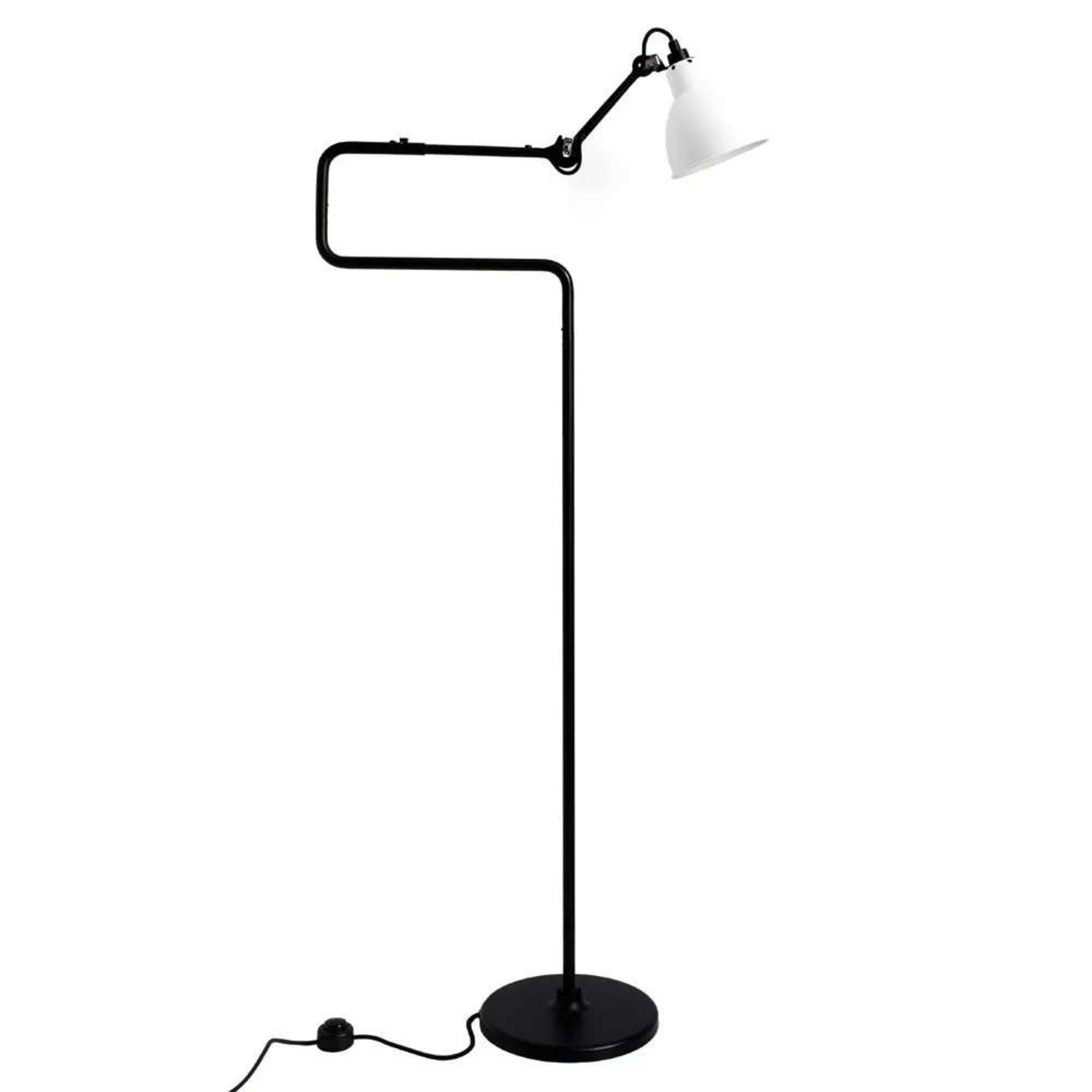 411 Lampadaire Noir/Blanc - Lampe Gras