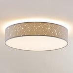 Lindby Ellamina LED-kattovalaisin, 60 cm, vaaleanharmaa