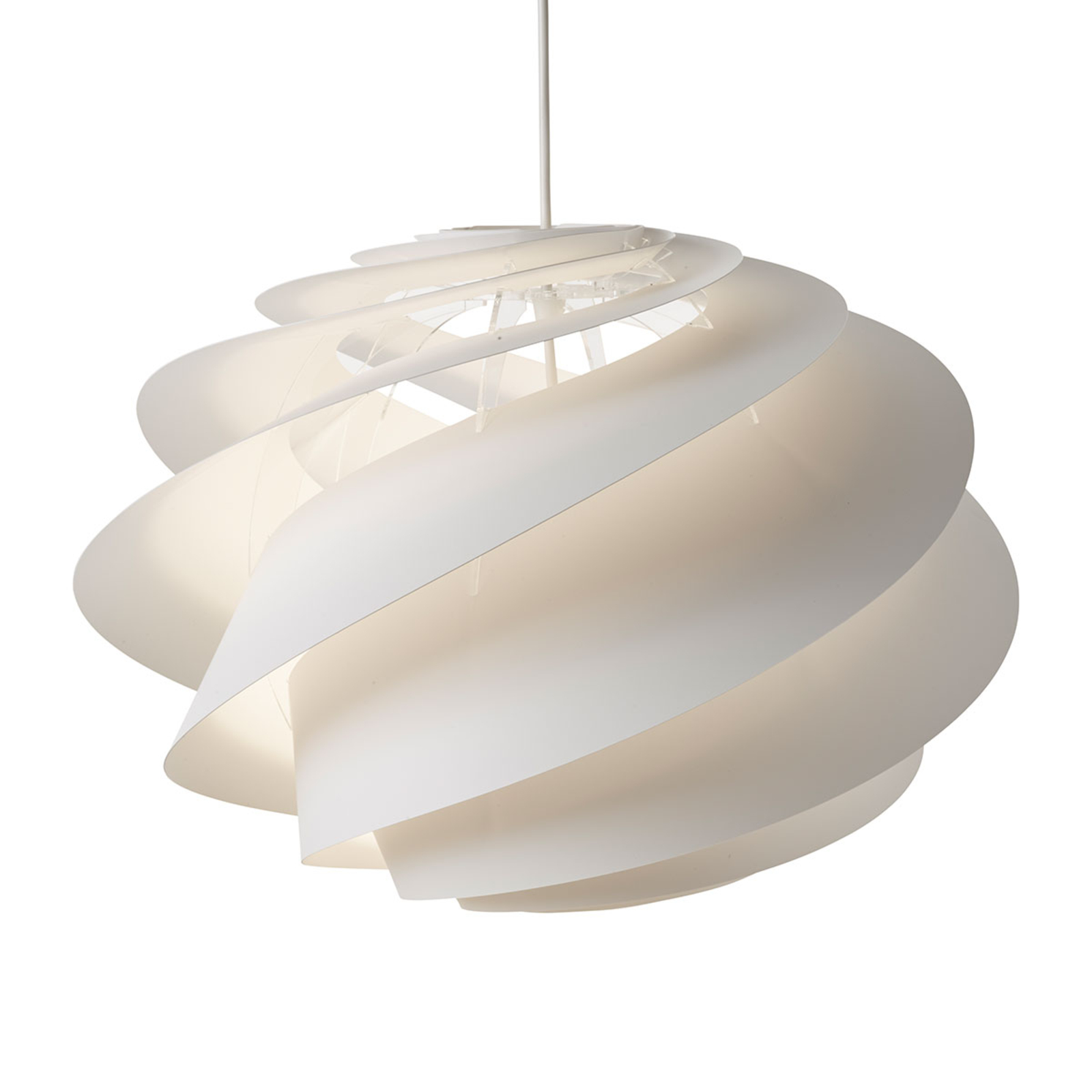 LE KLINT Swirl 1 biela dizajnová závesná lampa