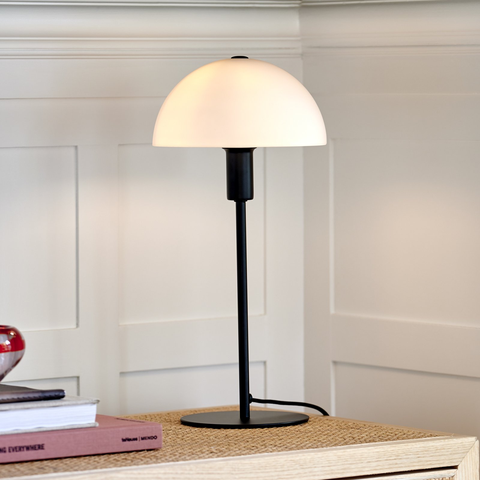 Ellen 20 Table Lamp Opal/Black - Nordlux