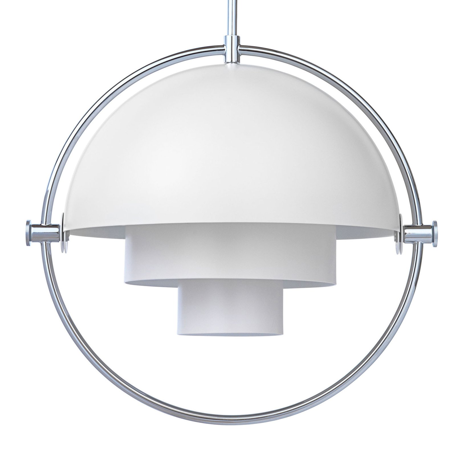Multi-Lite Závěsné Světlo ø36 Chrome/White - GUBI