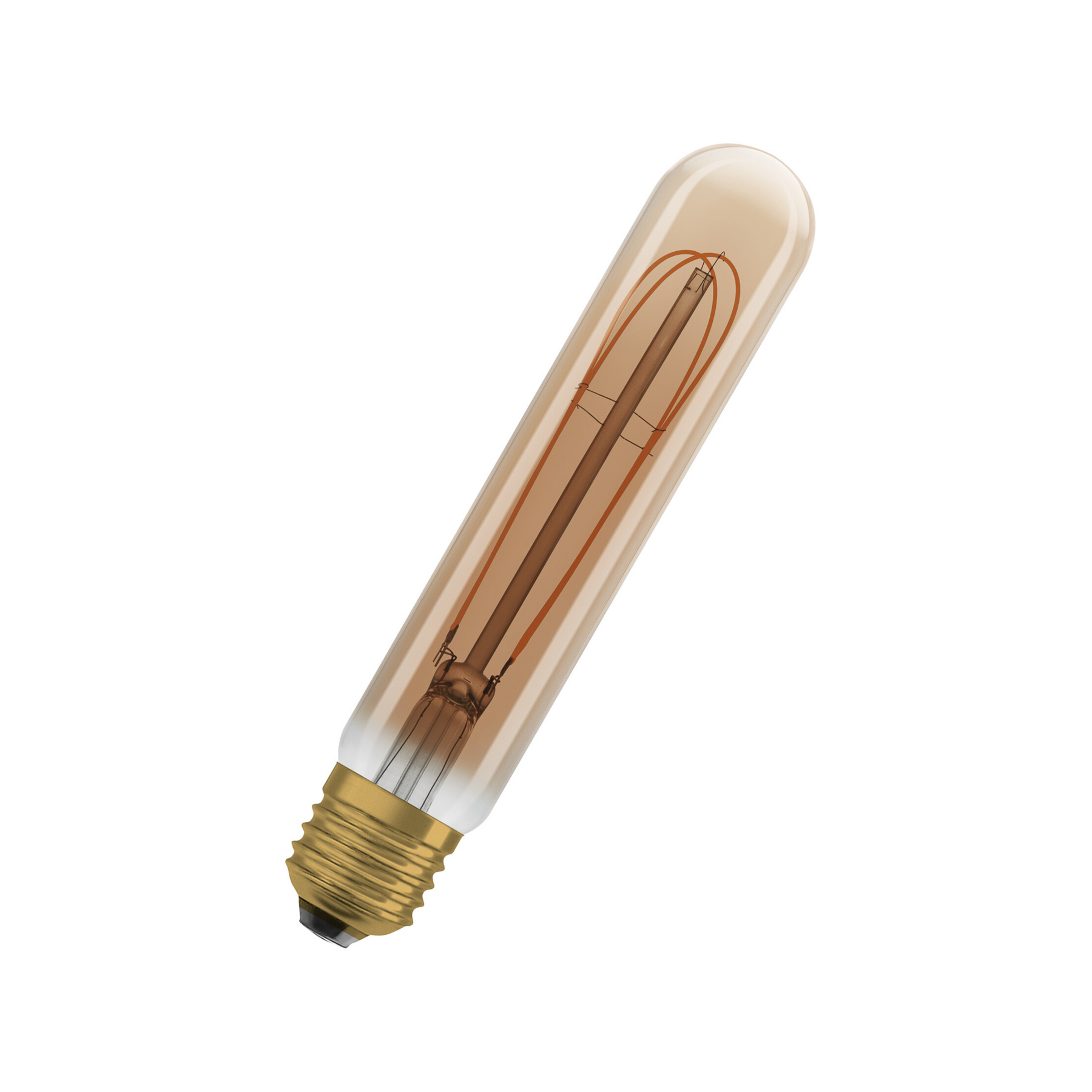 OSRAM LED Vintage 1906, Tube, gold, E27, 4,8 W, 822, dim.