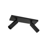 Stropné bodové svetlo Brinja Slim, GU10 MR11, 30 cm, 2-plameňové, čierne -