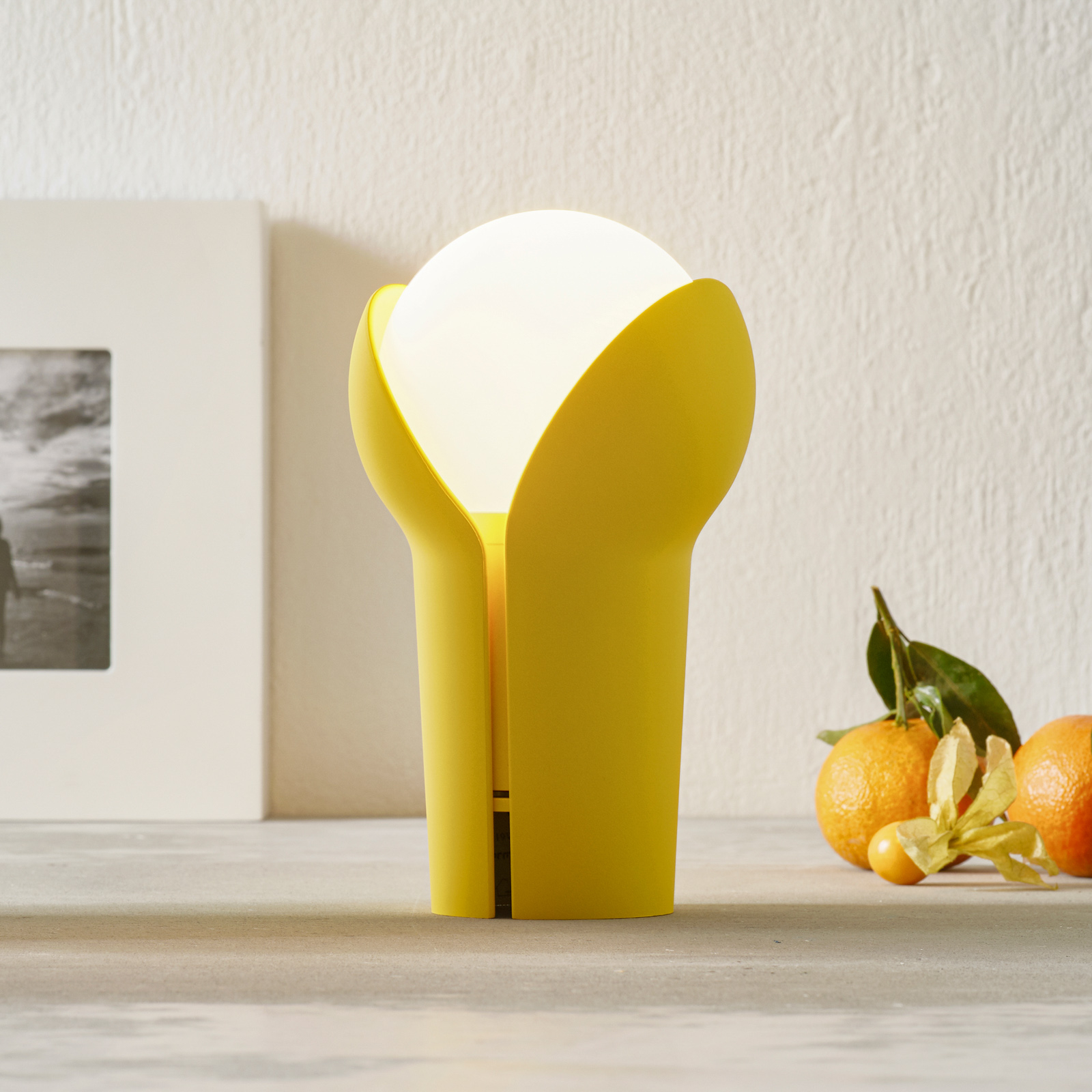 Innermost Bud LED-Tischleuchte, portabel, Lemon