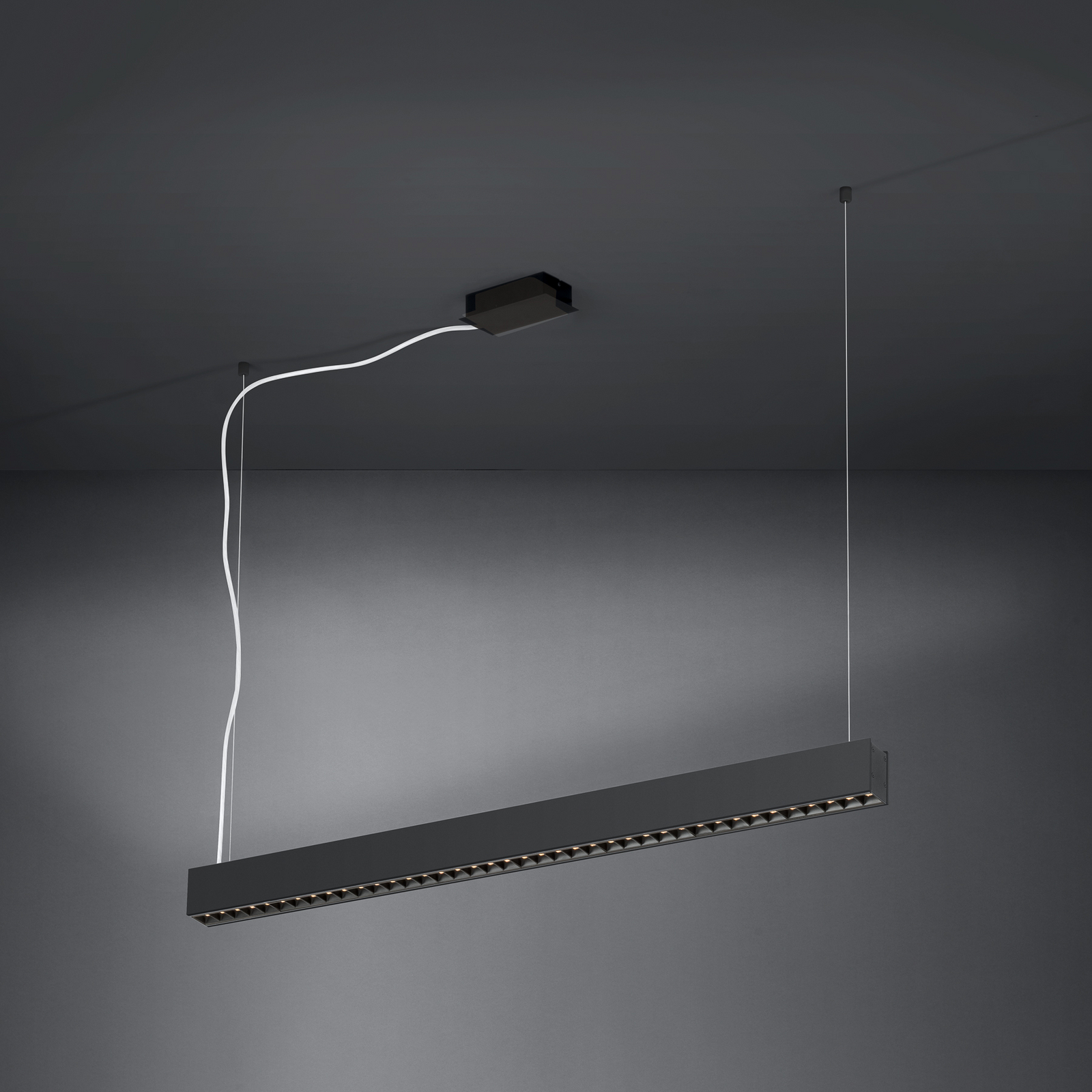 Suspension LED Termini noire 107 cm en métal - Stars of Light