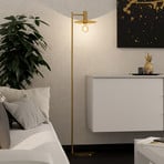 Golvlampa Escandell borstad mässing