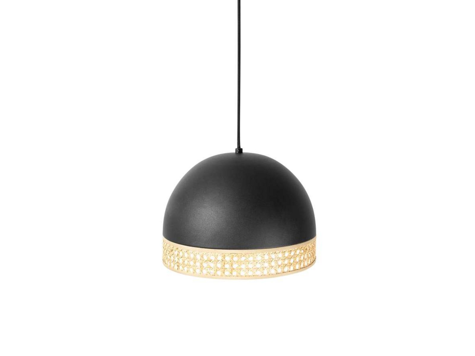 Lonnaris Lampada a Sospensione Black/Nature - Lindby