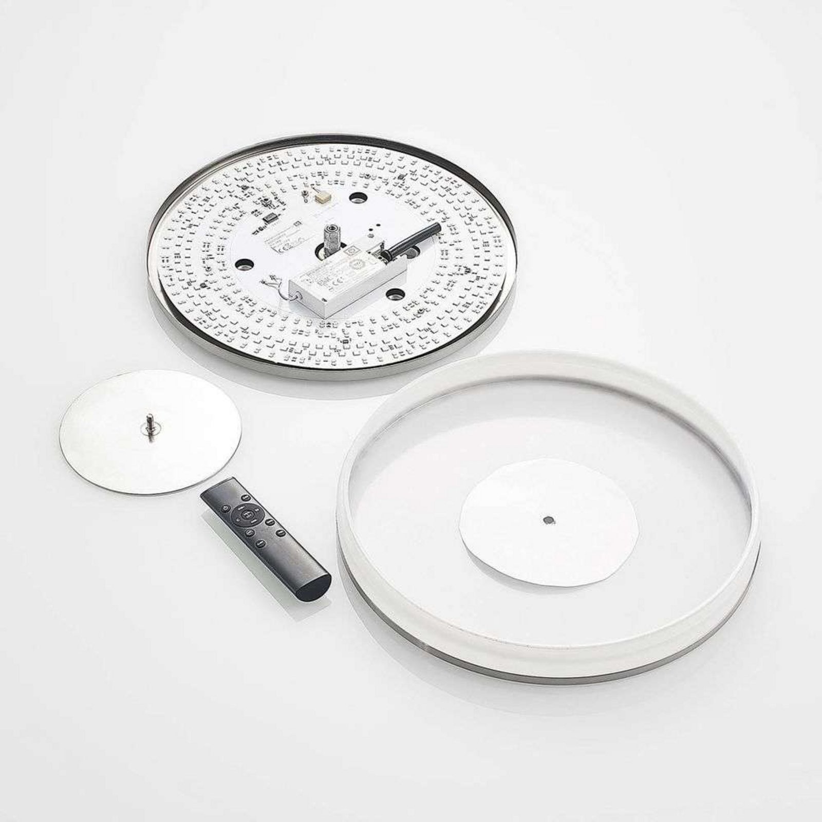 Fjella LED Plafonieră RGB CCT Nickel/White - Lindby