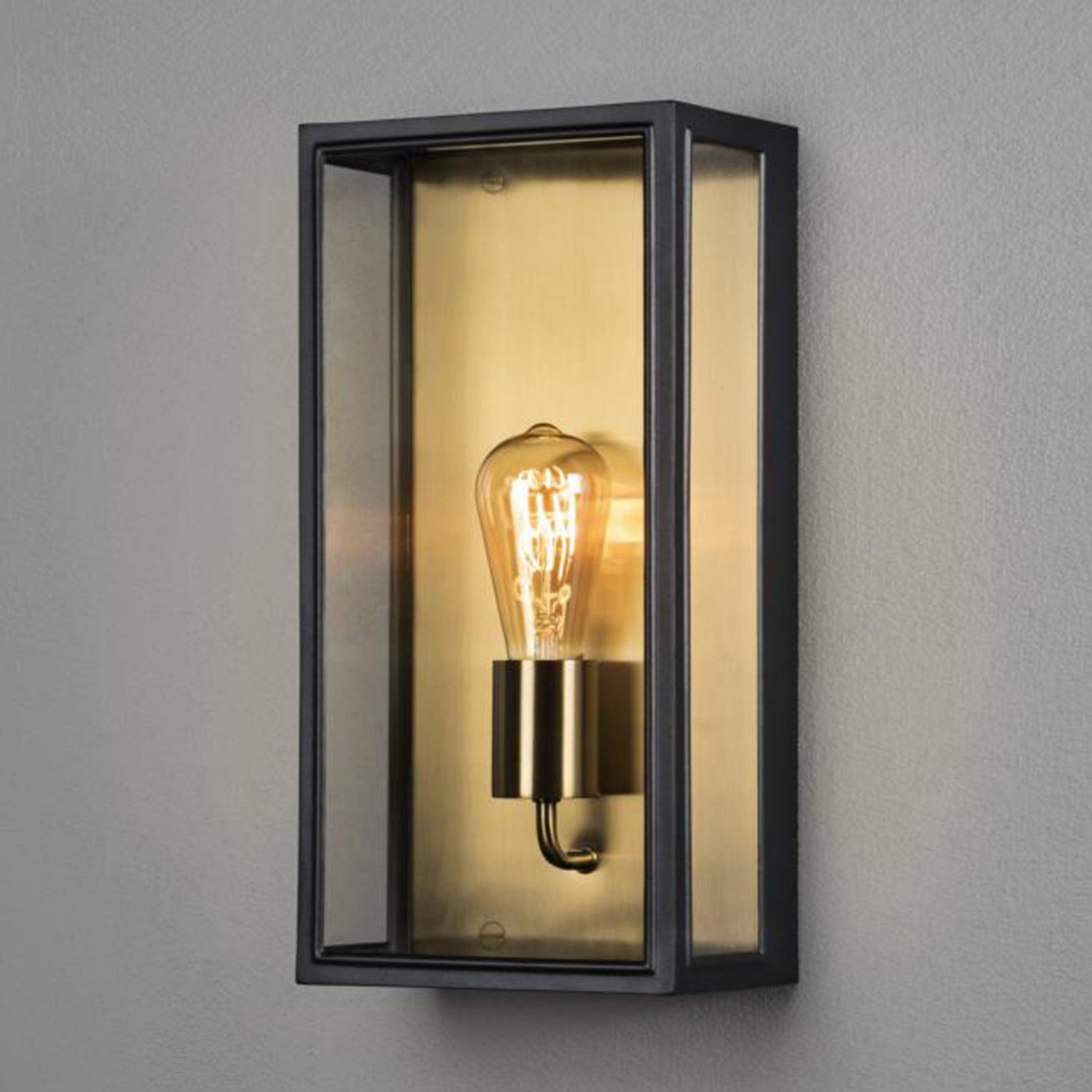 Außenwandlampe Carpi, schwarz