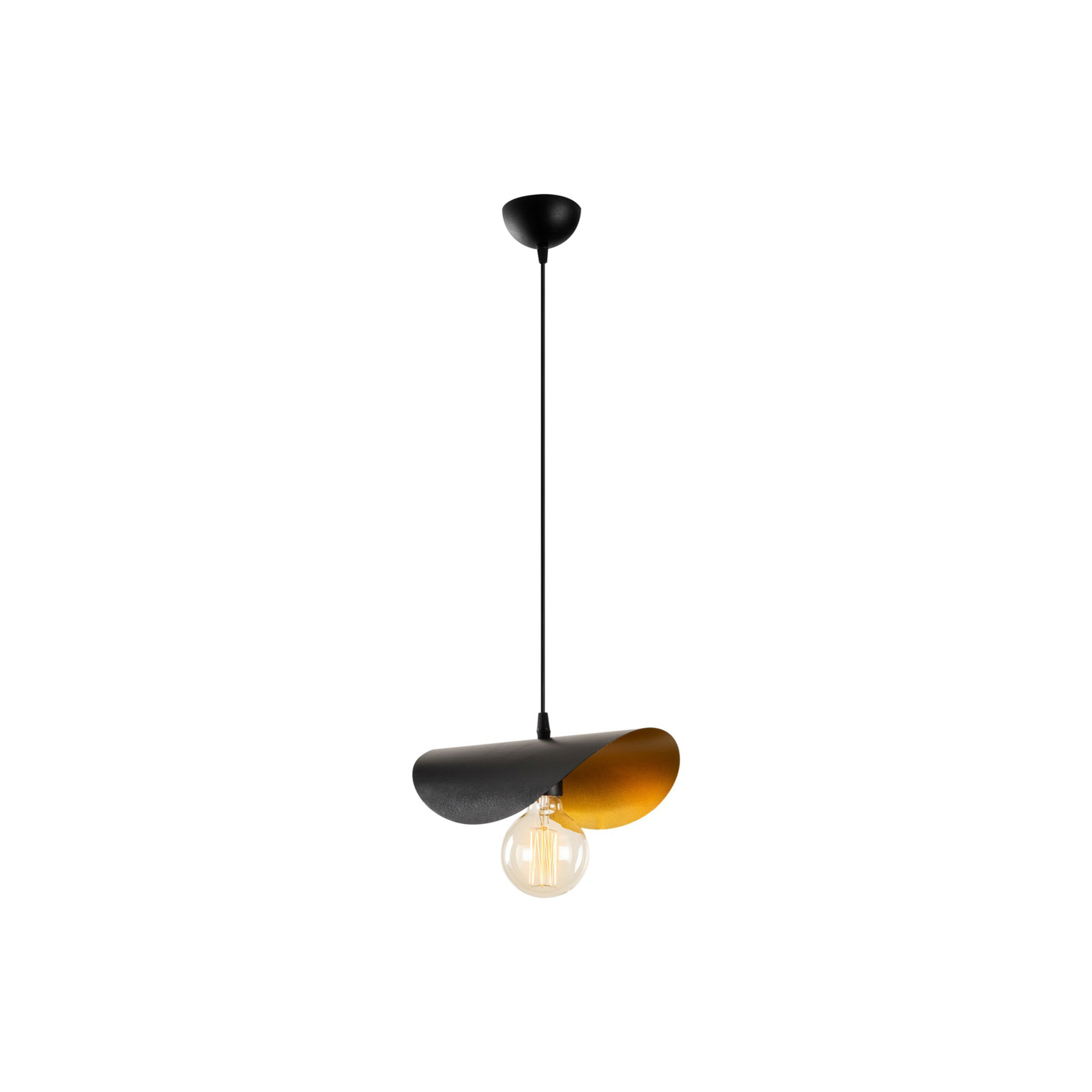 Pendant light Sivani MR-830 1-bulb black/gold