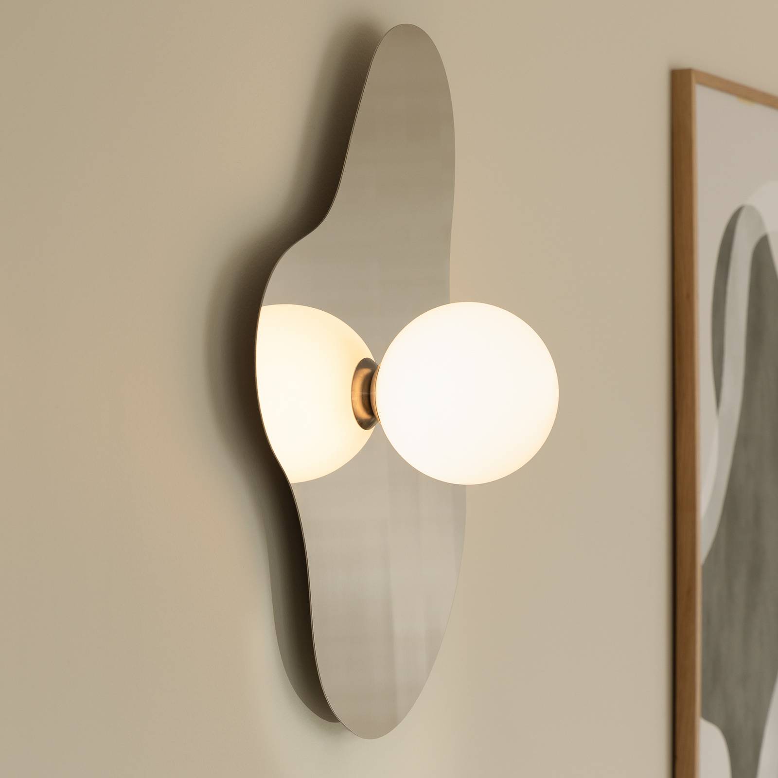 Globen Lighting Wandleuchte ILLUSION, chrom, Glas, 60 cm günstig online kaufen