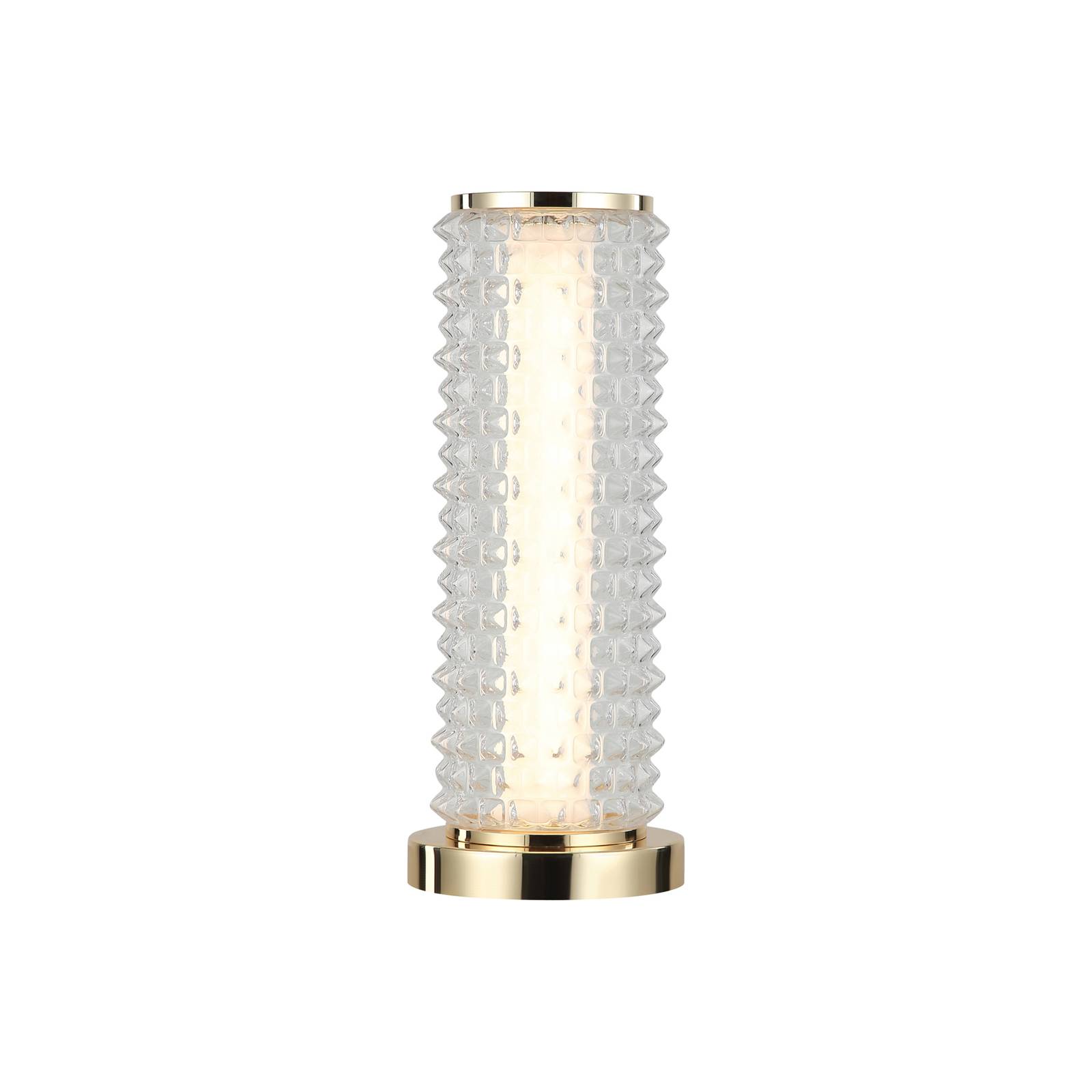 Viokef irma led asztali lámpa, arany színű/átlátszó