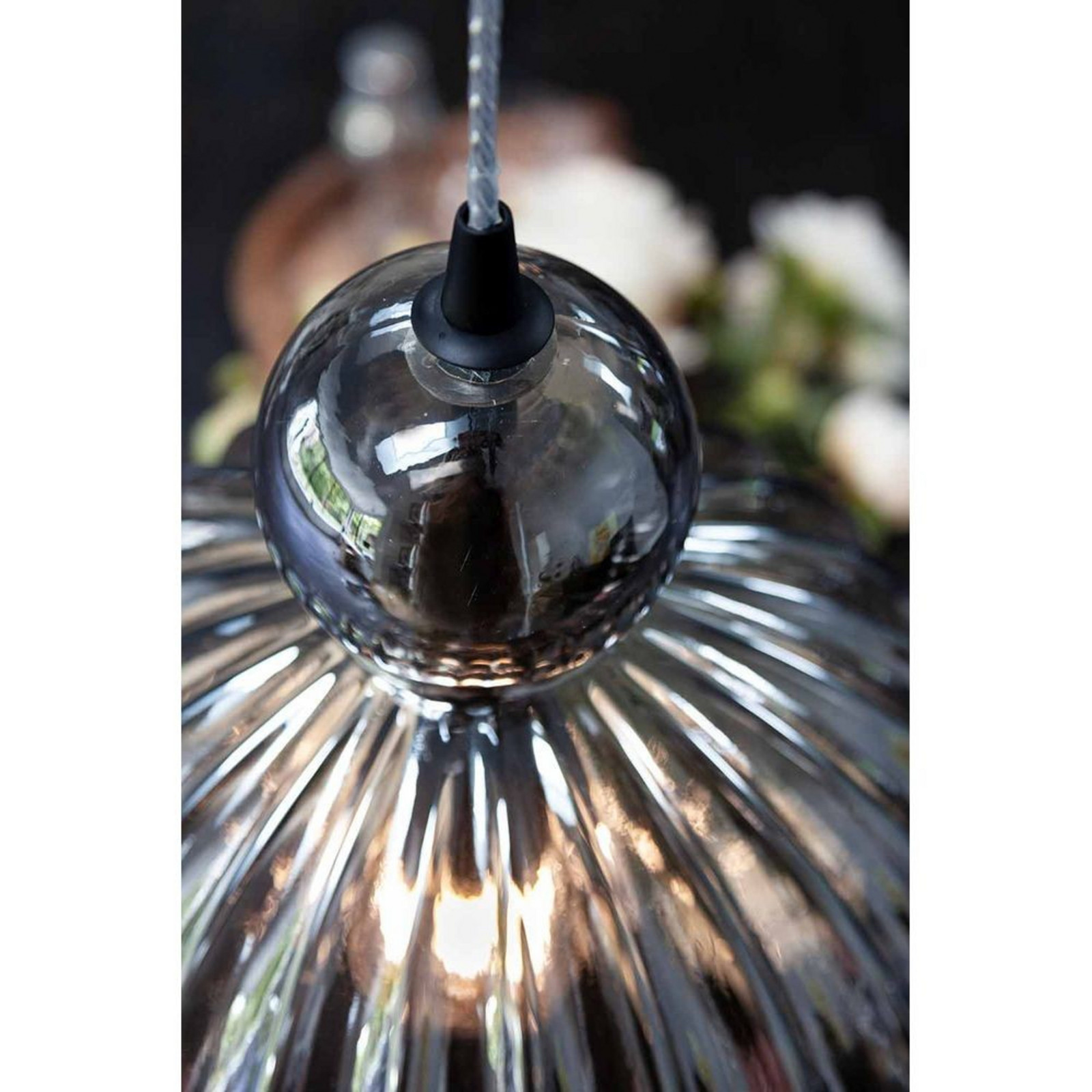Ball Ball Taklampa Ø32 Smoke Halo Design - Matsal - Glas