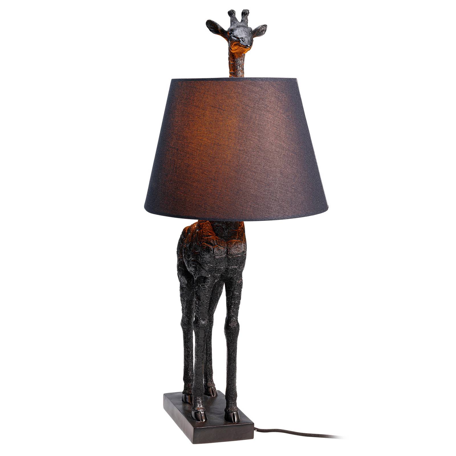 Image of KARE Animal Giraffe lampe à poser noire mate 4025621527039