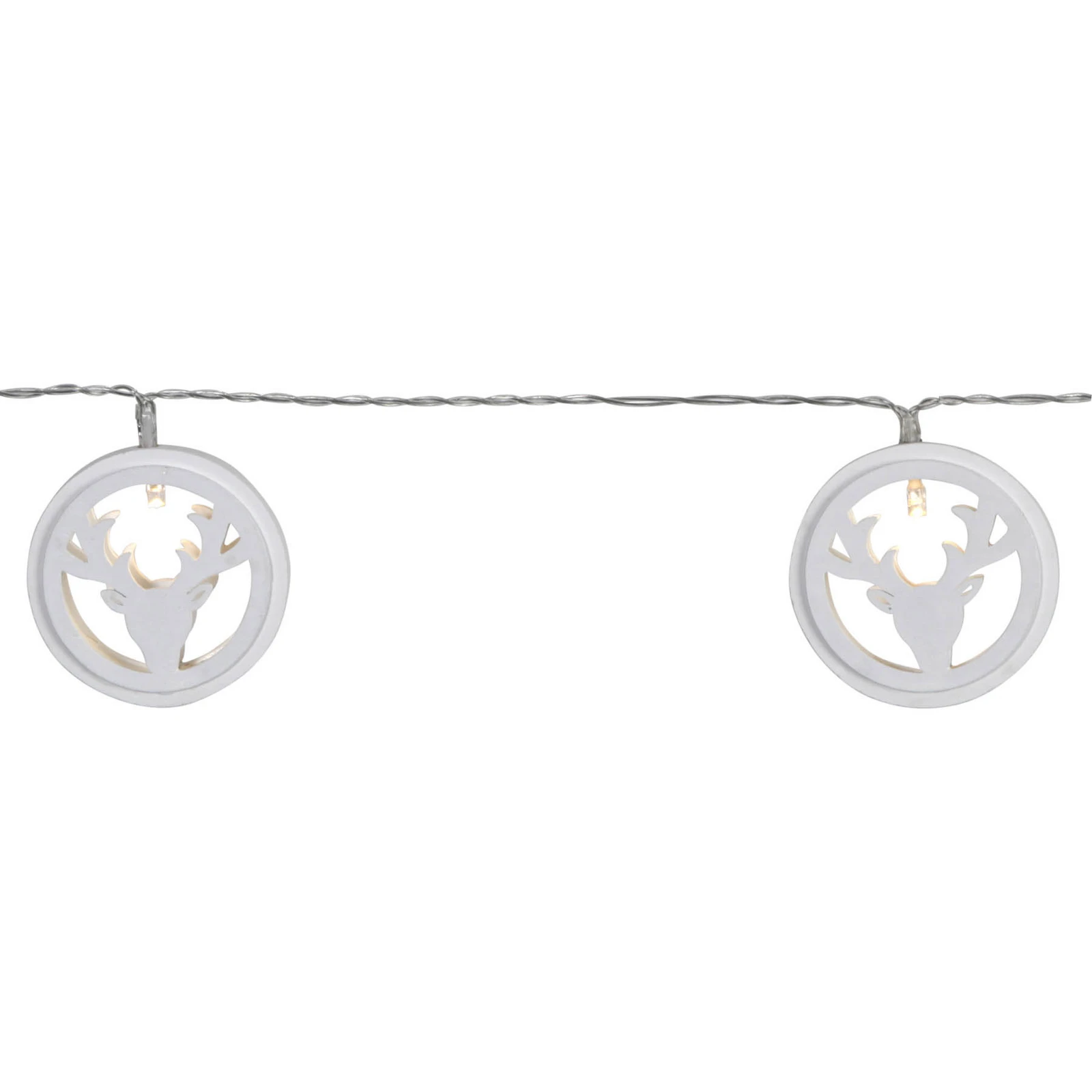 Guirlande lumineuse LED Woodworks 10 têtes de cerf