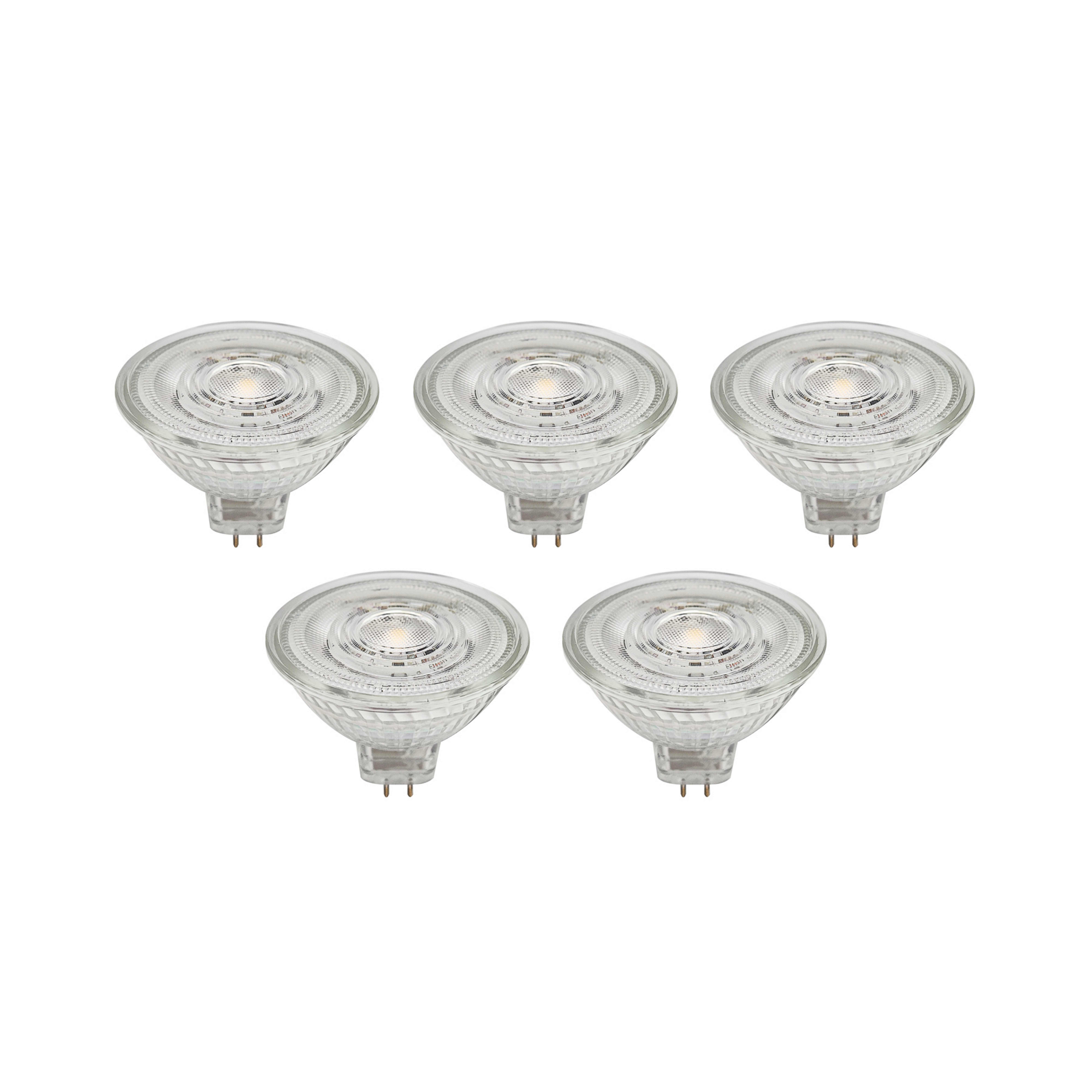 Prios réflecteur LED GU5,3 4,3W 345lm 36° clair 830 set de 5 pièces