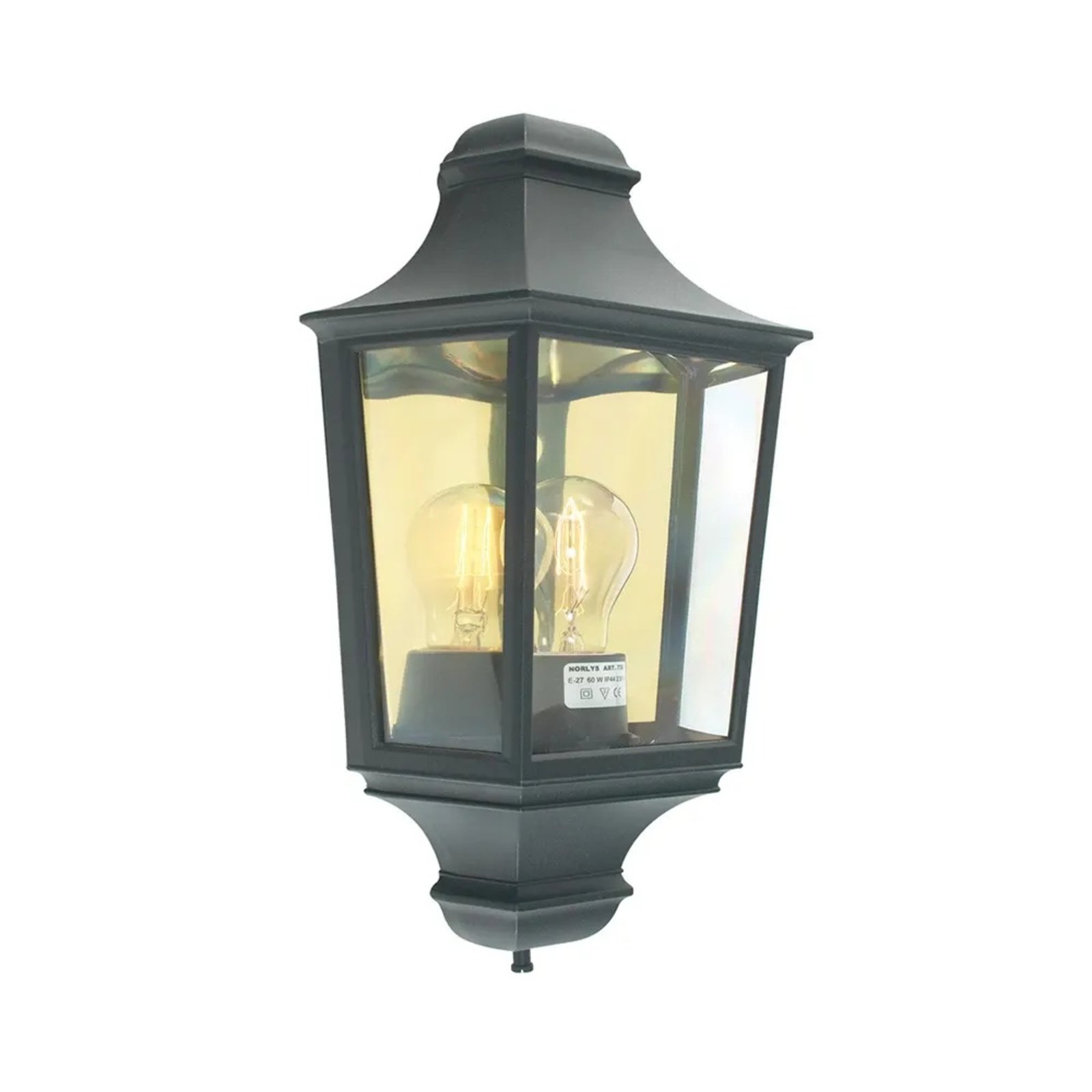 Glasgow Outdoor Wall Lamp Black - Norlys