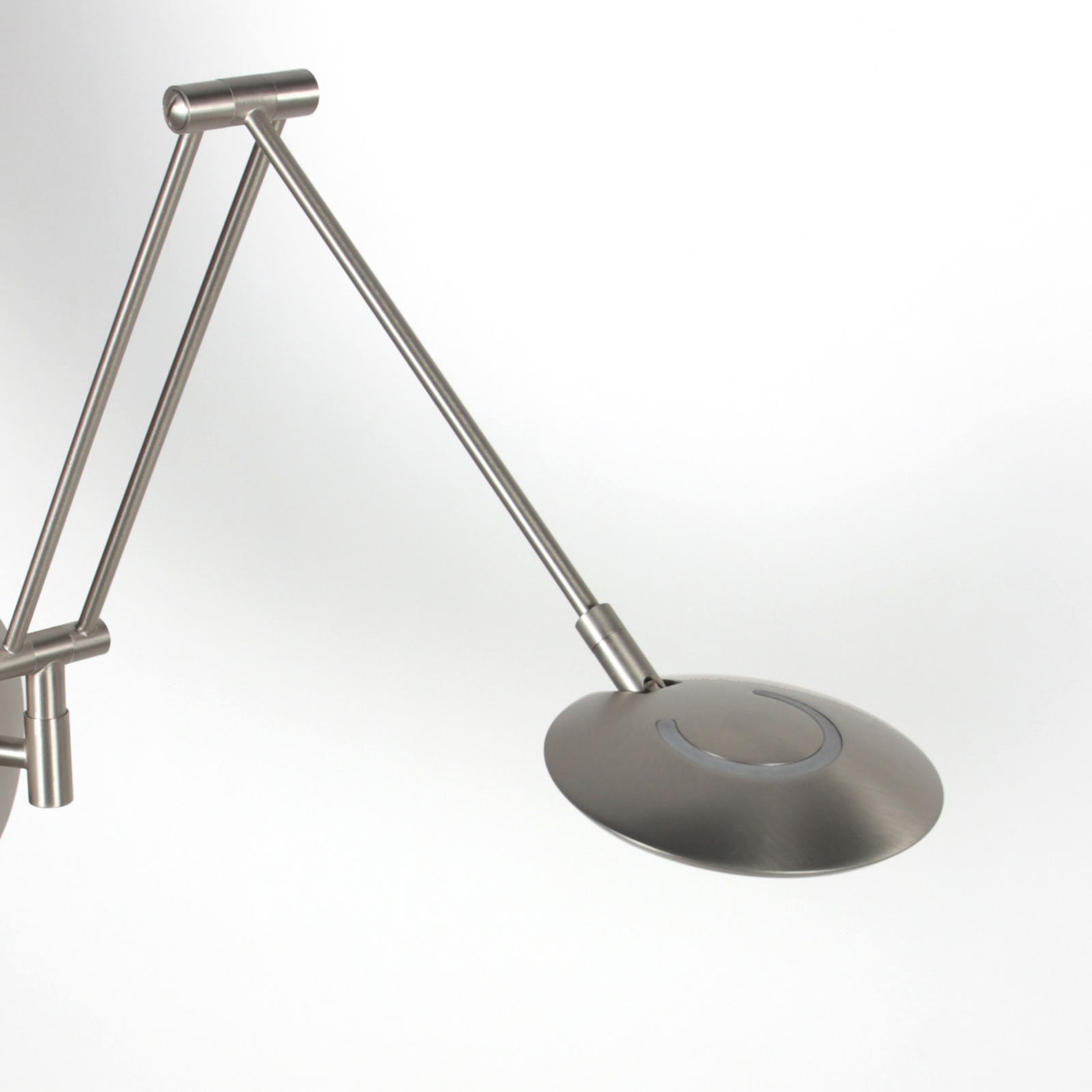LED-Wandlampe Zenith 2 mit Arm, stahl, CCT, Metall, Stecker LED-Wandlampe Zenith 2 mit Arm, stahl, CCT, Metall, Stecker