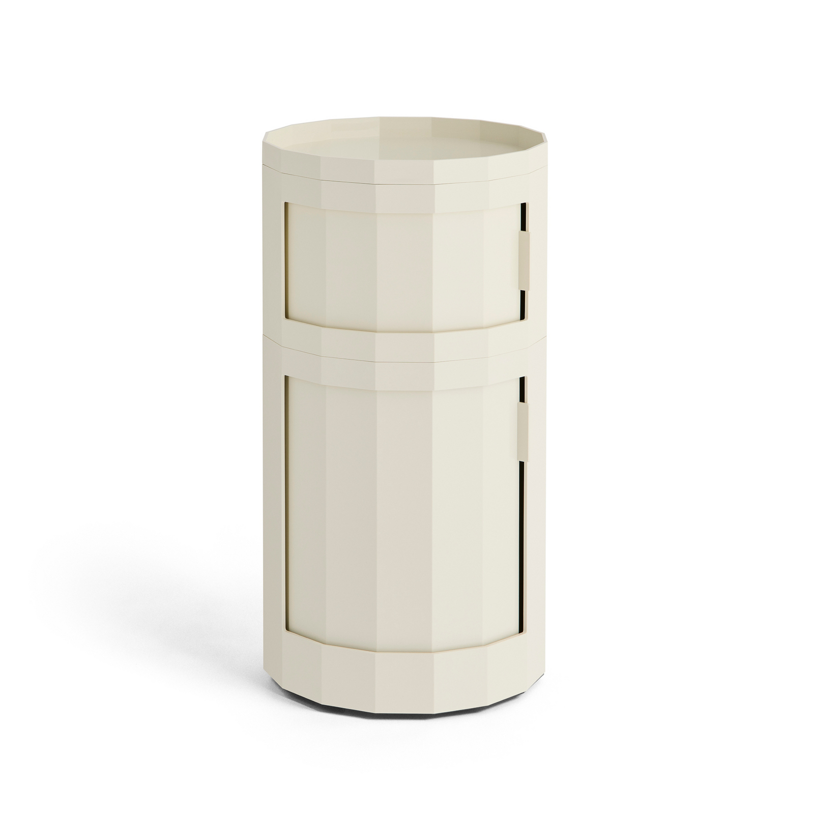 Facet Cabinet 110 sidobord, krämfärgat, ABS - HAY Facet Cabinet 110 sidobord, krämfärgat, ABS - HAY