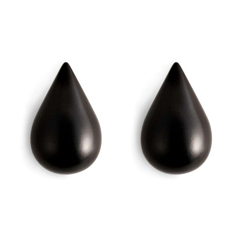 Normann Copenhagen - Dropit Kleiderhaken 2 pcs. Large Black