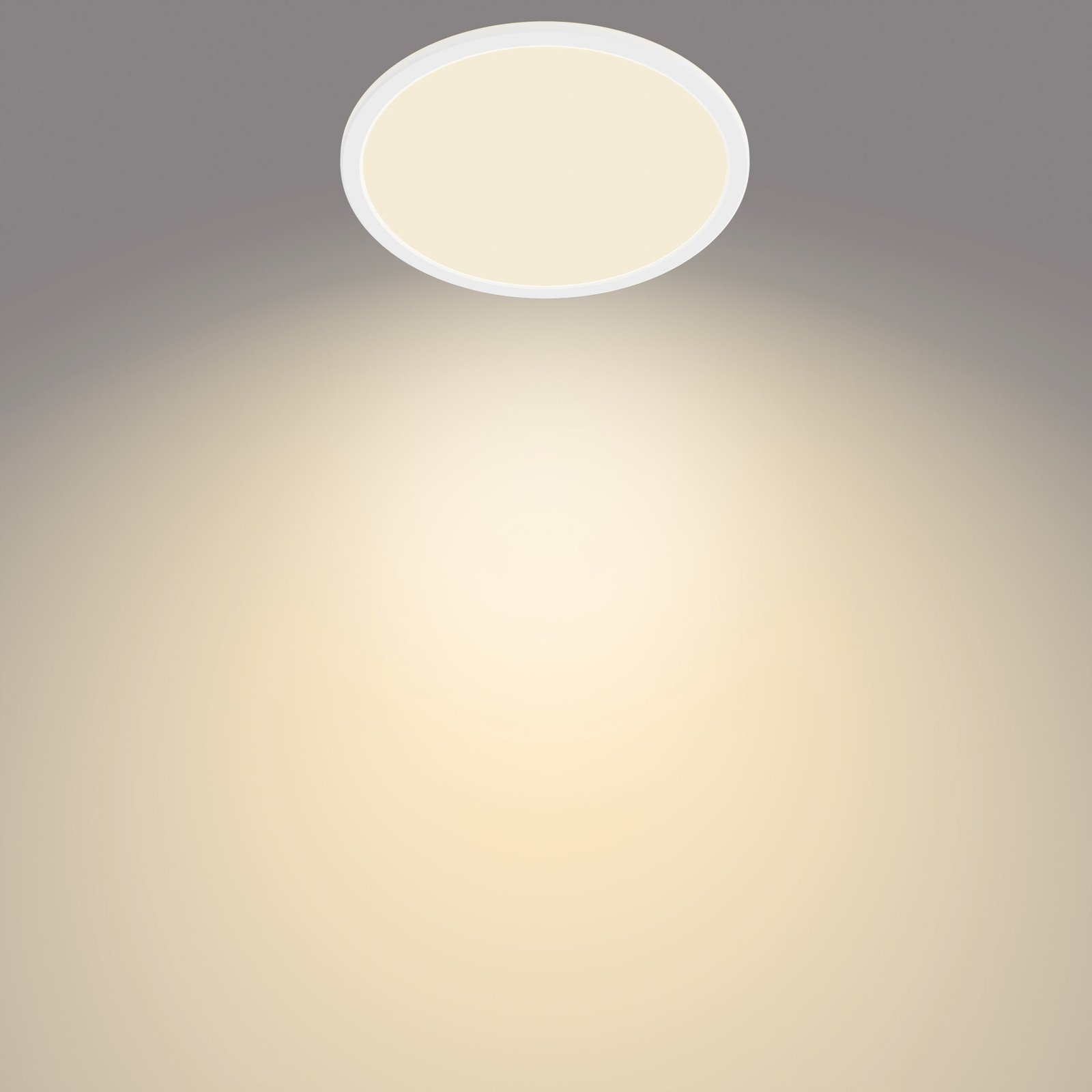 SuperSlim Deckenlampe weiß Ø 24,5 cm IP44 2.700 K - Philips