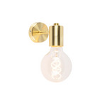 Wandleuchte Facil, einflammig, messing/gold