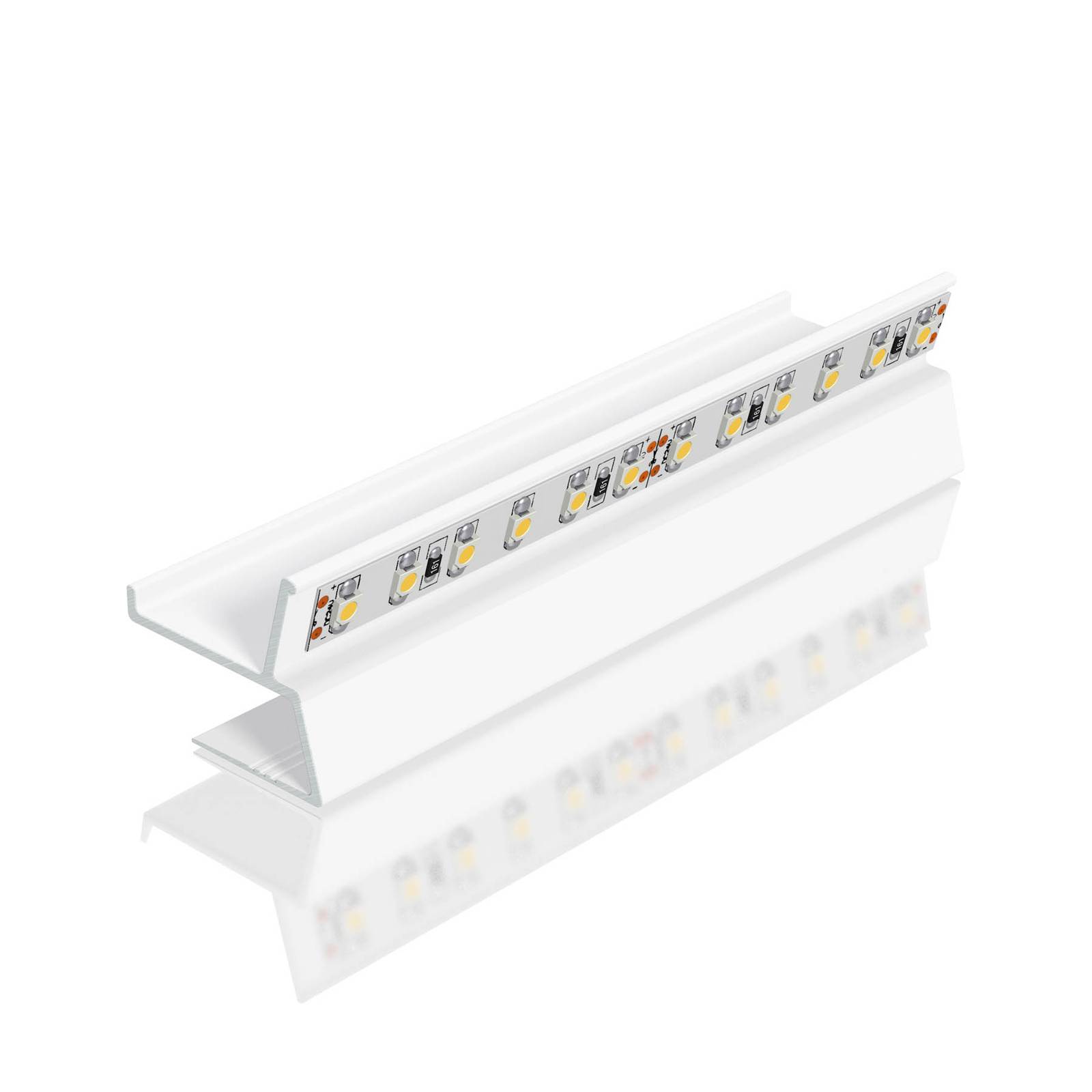 EVN Aptbu -profiili seinäsuunnattu 100cm valkoinen - led-profiilit