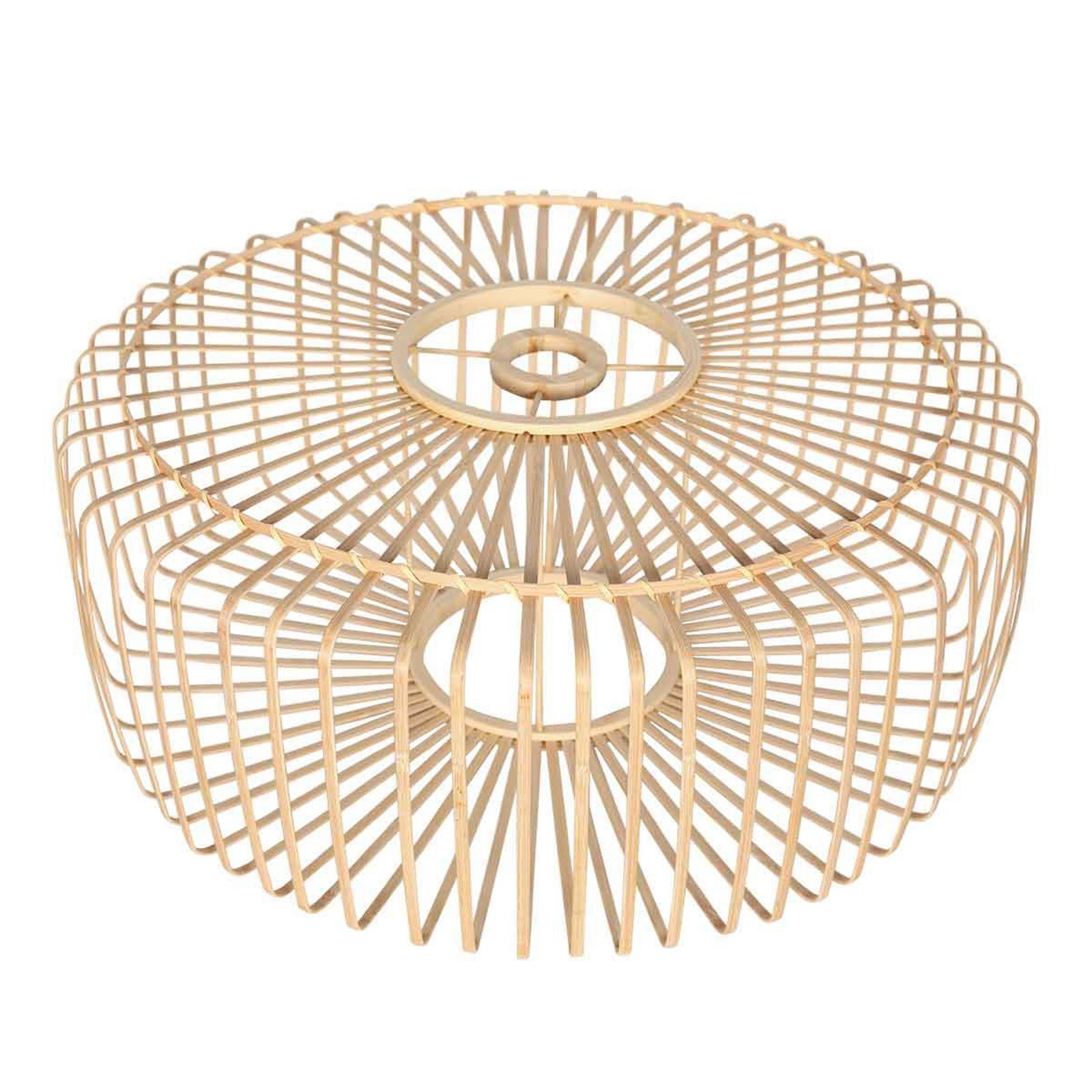 Bloeba ceiling light, Ø 60 cm, wood, natural, E27