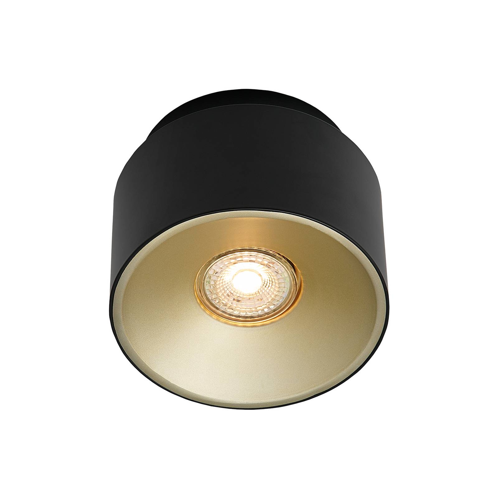 Downlight Torone, Metall, schwarz, neigbar