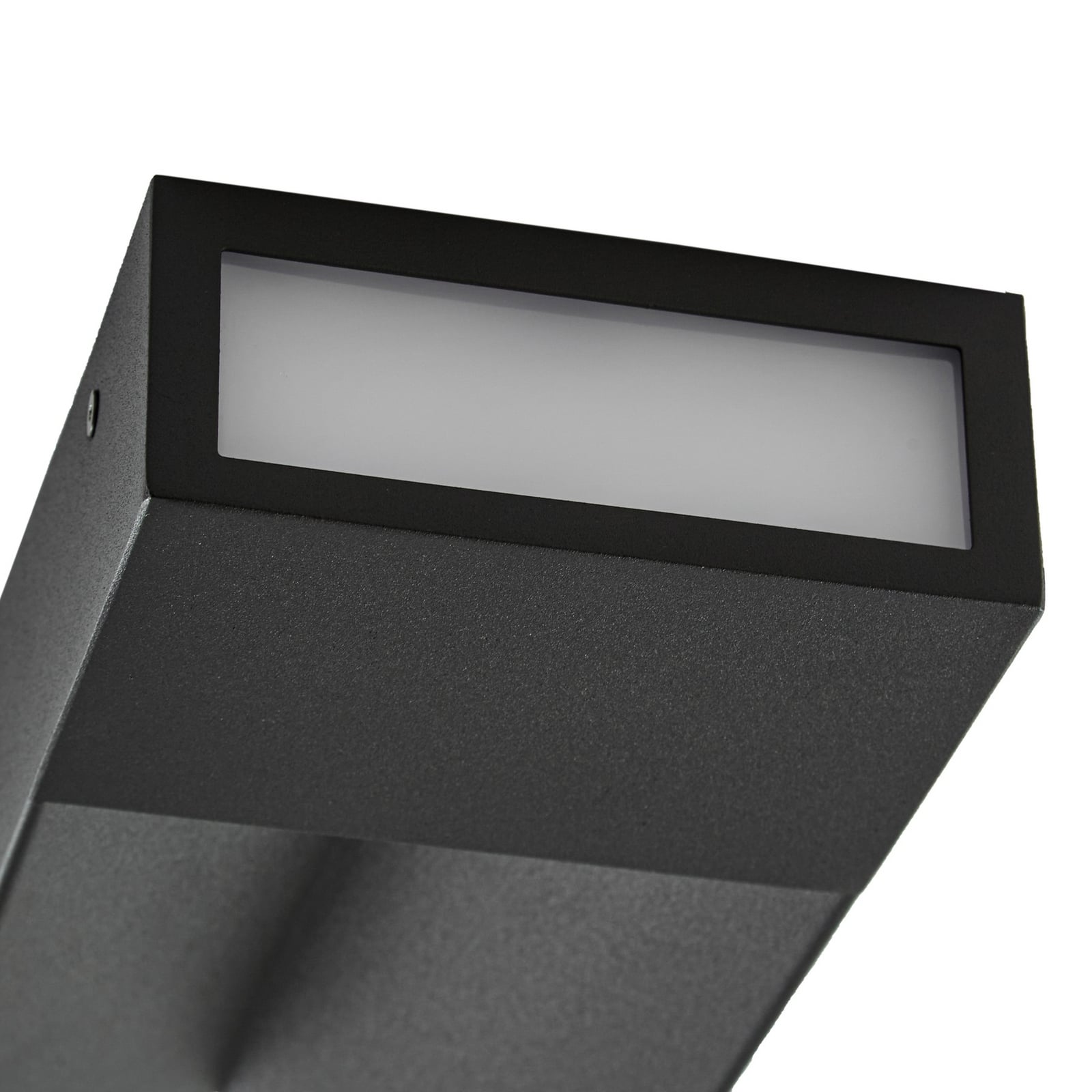 Kaholo LED vanjska zidna svjetiljka, CCT, aluminij, IP44, crna, četvrtasta -