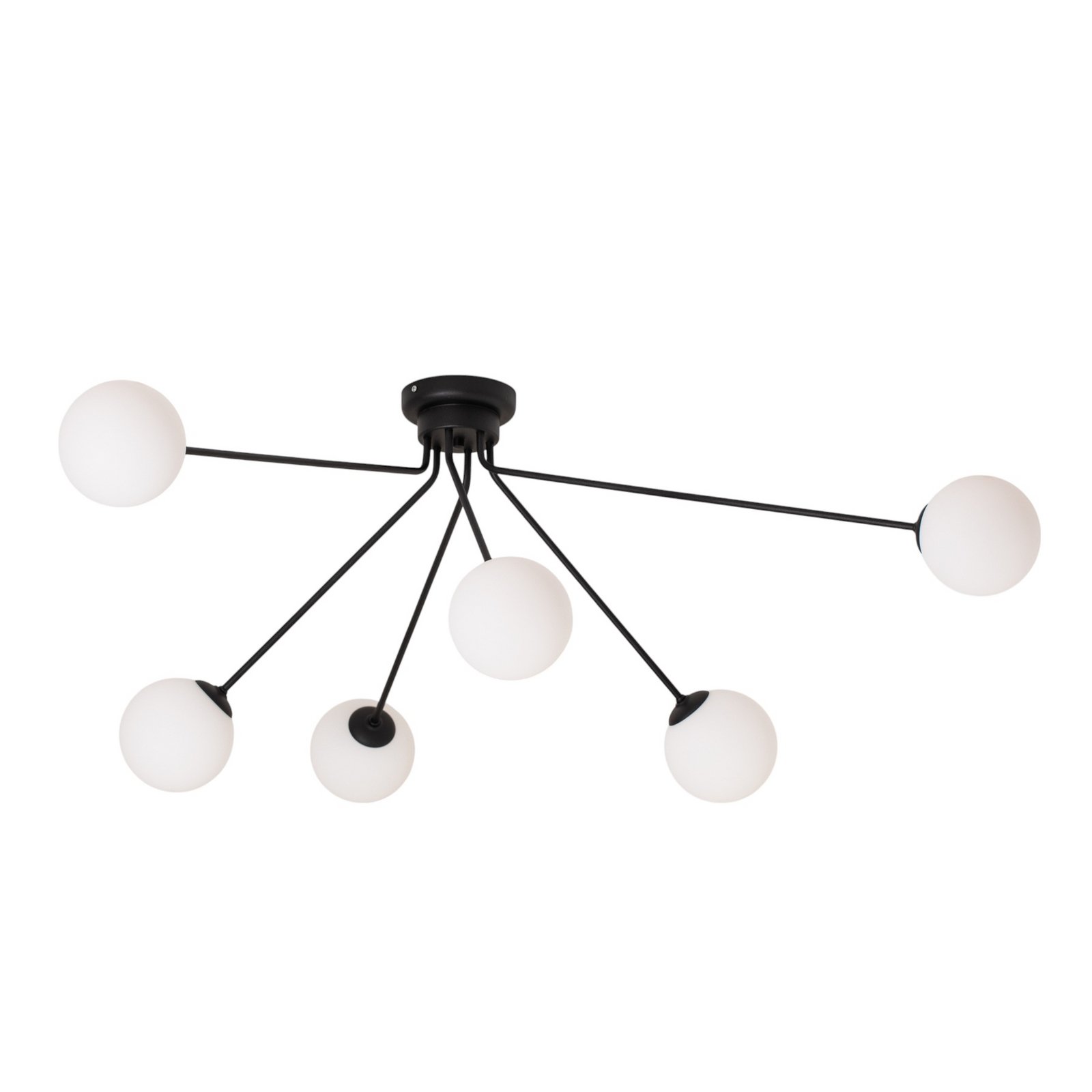 Ceiling light 1082PL_K1, 6-bulb, black