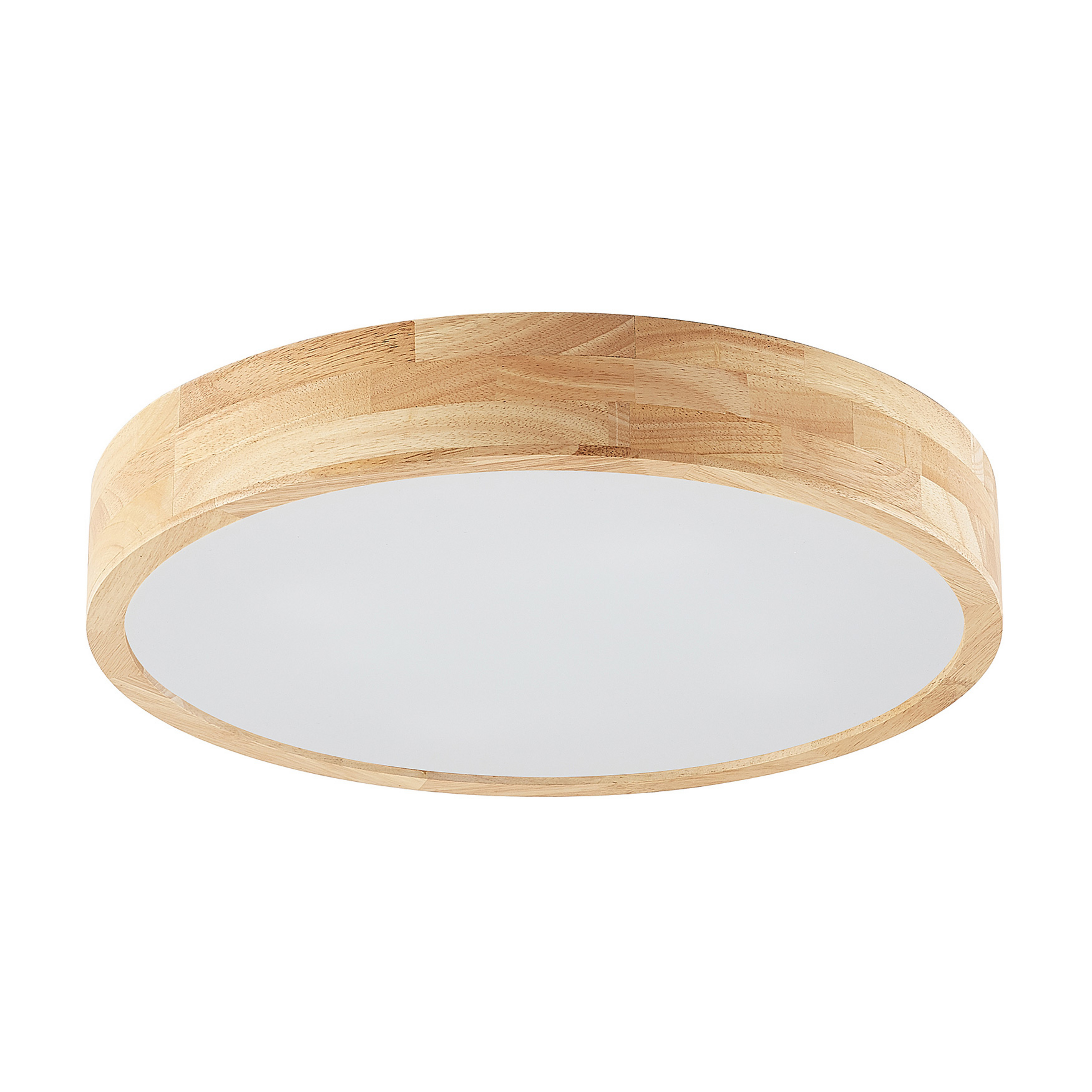 Tanju taklampa, Ø50 cm, 4 lampor, gummiträ – Lindby