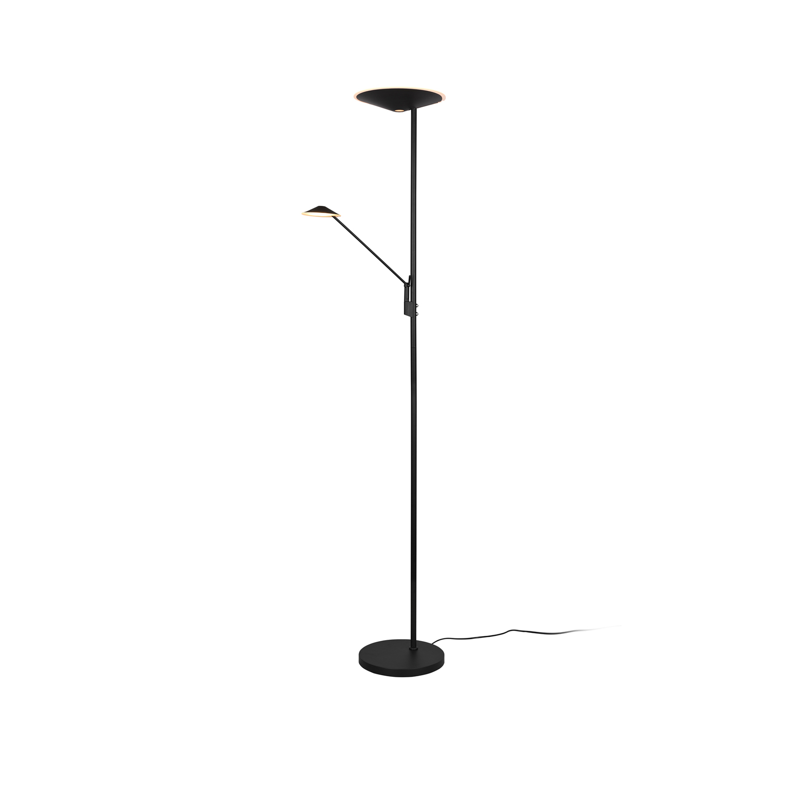 Brantford LED floor lamp reading lamp matt black