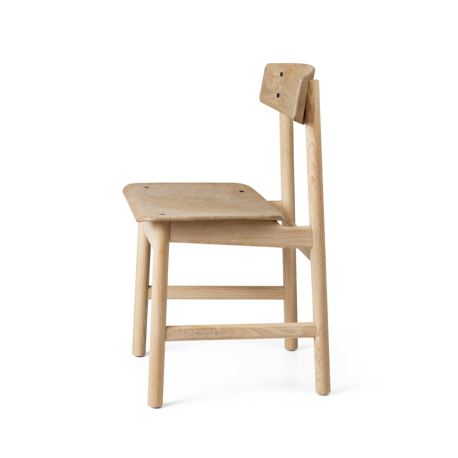Chaise Conscious 3162, noire, hêtre, hauteur 78,5 cm - Mater
