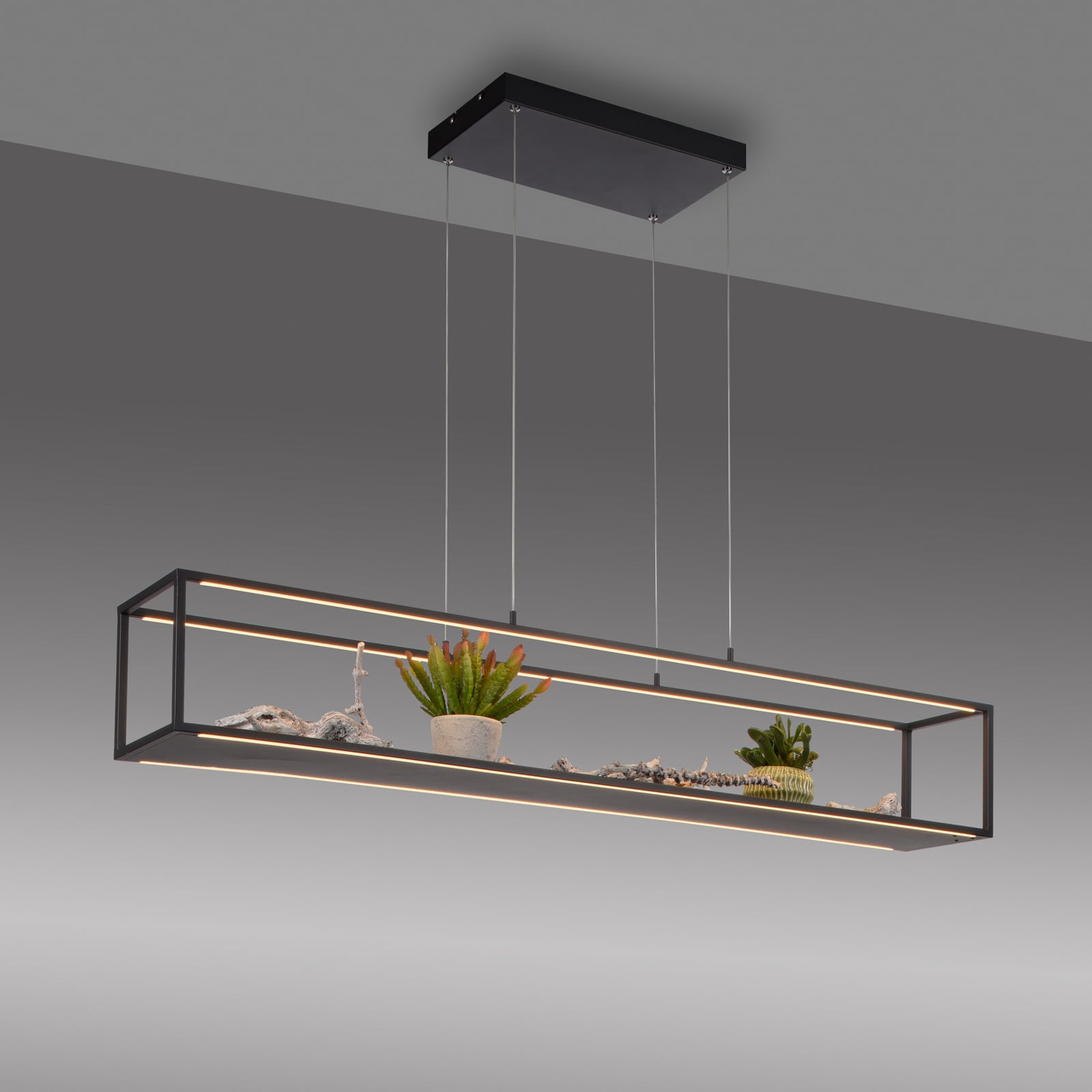 Conni LED lógó lámpa, fekete, 130 cm, CCT Conni LED lógó lámpa, fekete, 130 cm, CCT