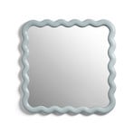 Miroir mural Zigzag Mist, bleu, Ø 59,5 cm - &Klevering