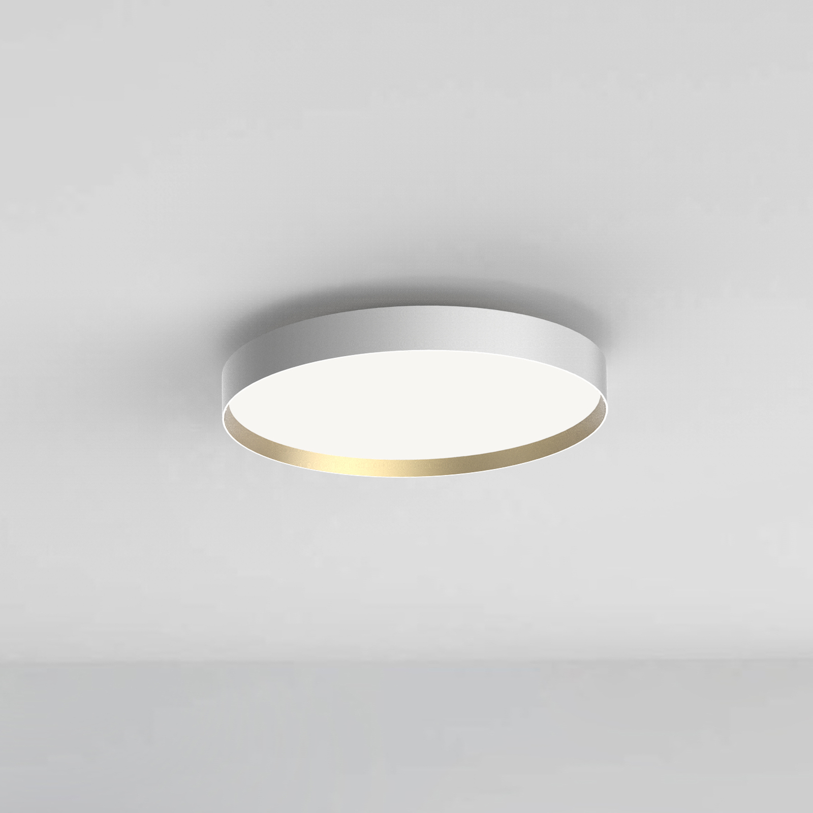 LOOM DESIGN Lucia ceiling lamp Ø45cm white/gold