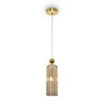 Maytoni Antic suspension abat-jour en verre cognac