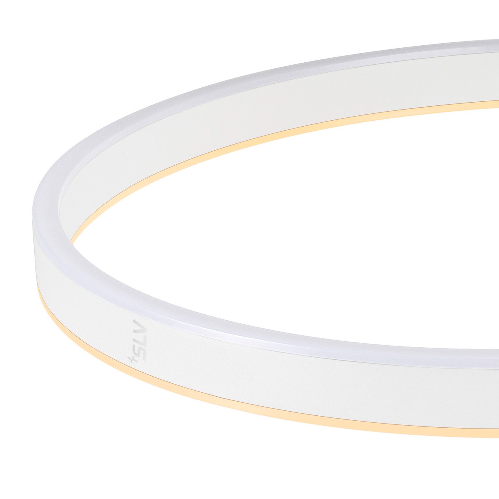 SLV LED подова лампа One Bow FL, бяла, стомана, височина 232 cm, CCT