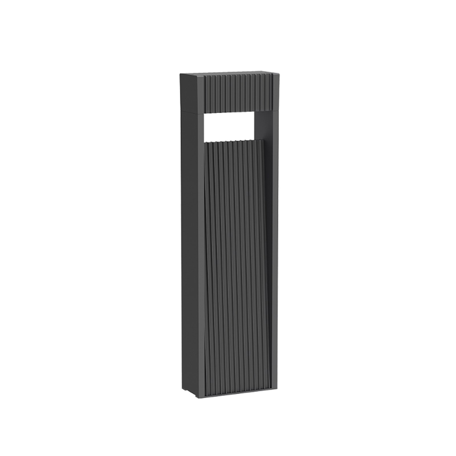 LED path light E368, graphite-coloured, aluminium, height 60 cm