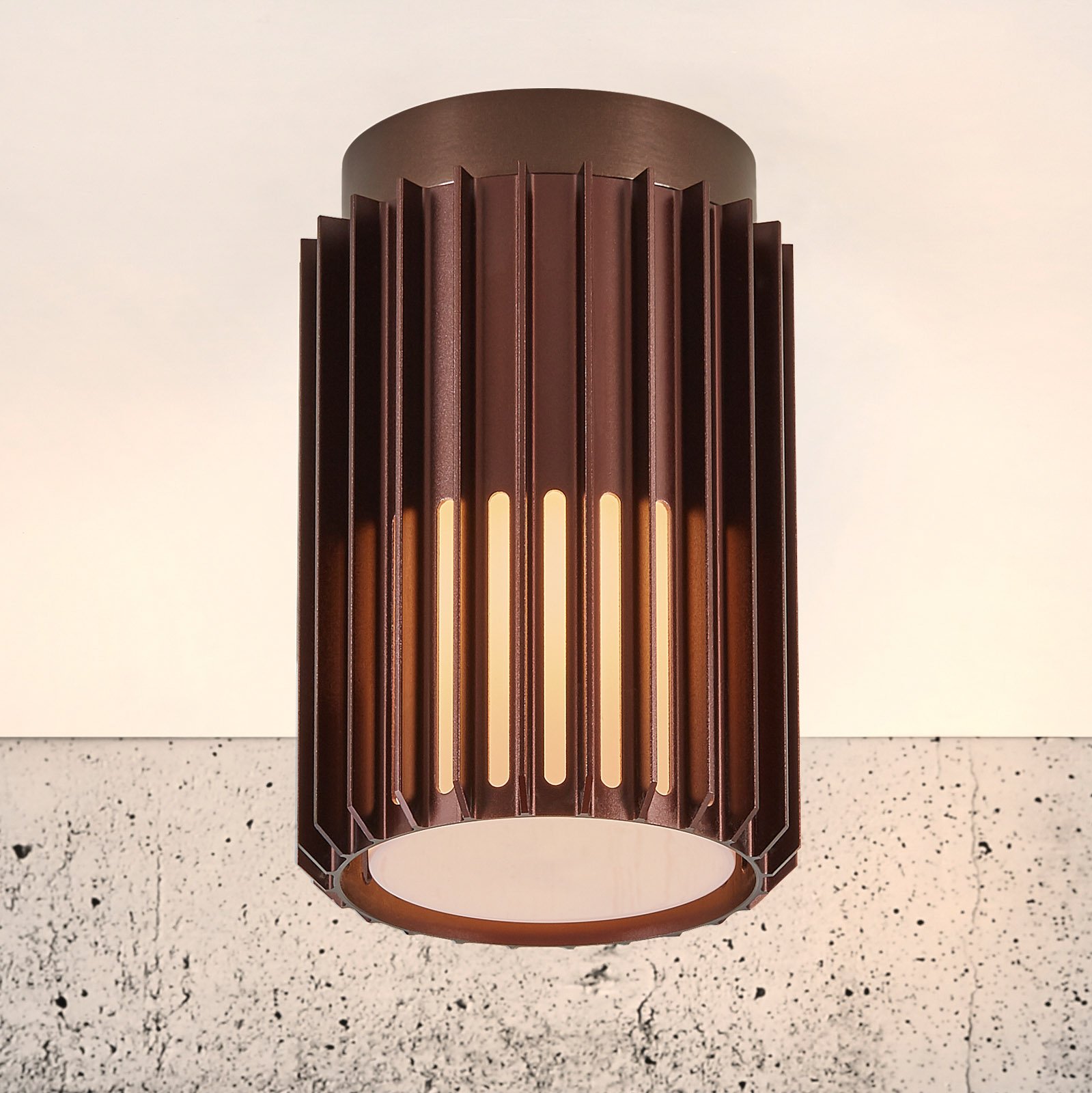 Aludra Außen Deckenleuchte Seaside Brown Metallic - Nordlux