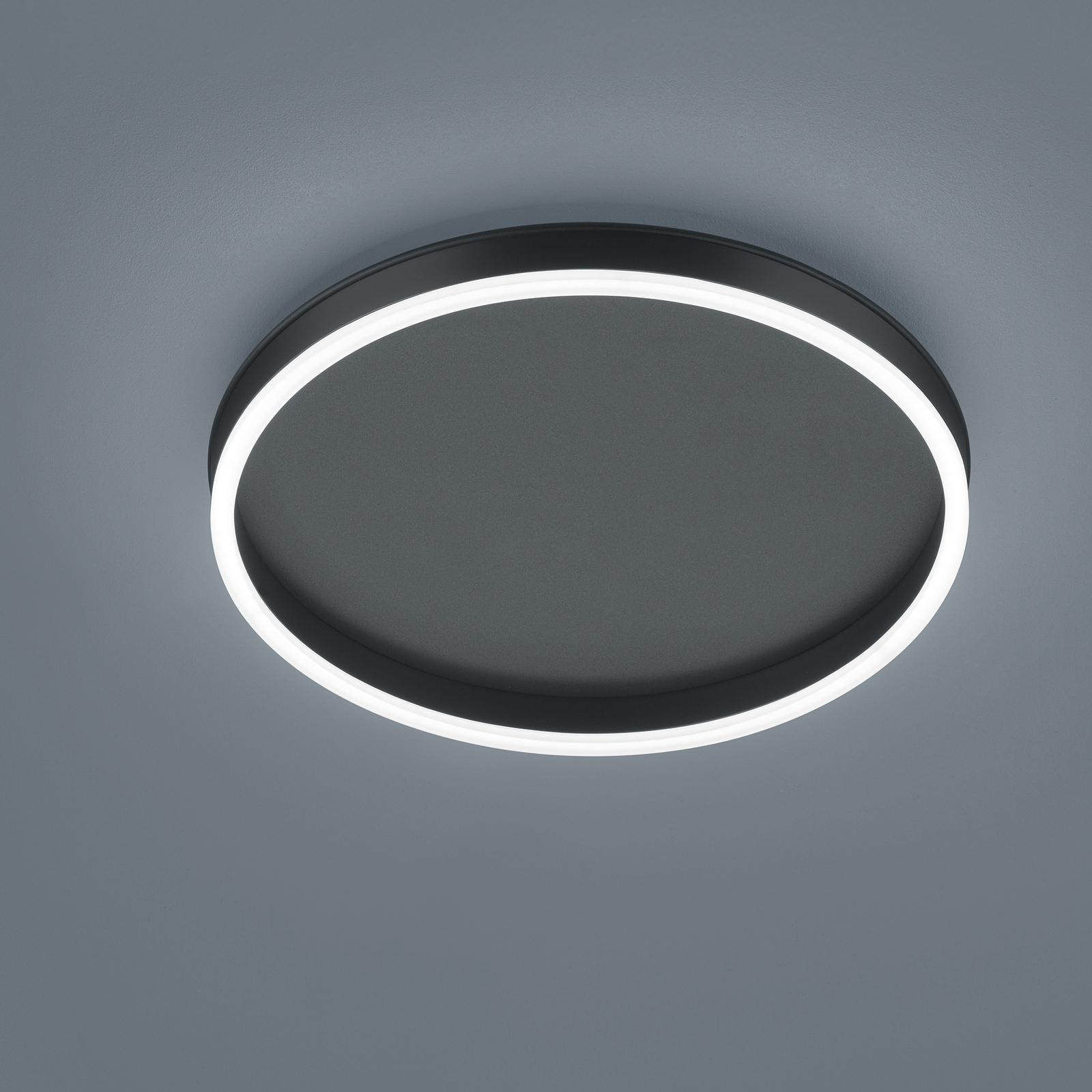 Helestra Sona plafón LED, negro, Ø 40 cm