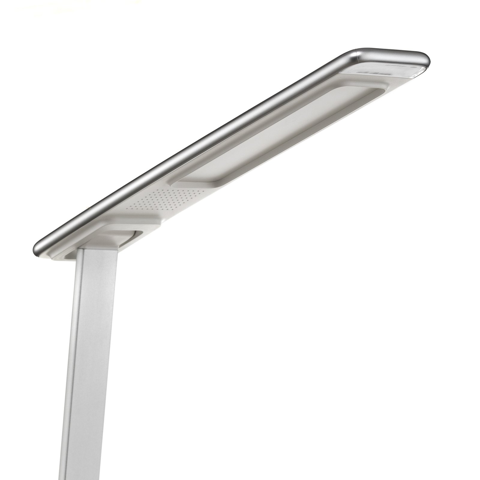 LED-skrivbordslampa Orbit med induktion silver