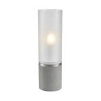 Bordlampe Molo, base i beton, frostet glas, højde 40 cm