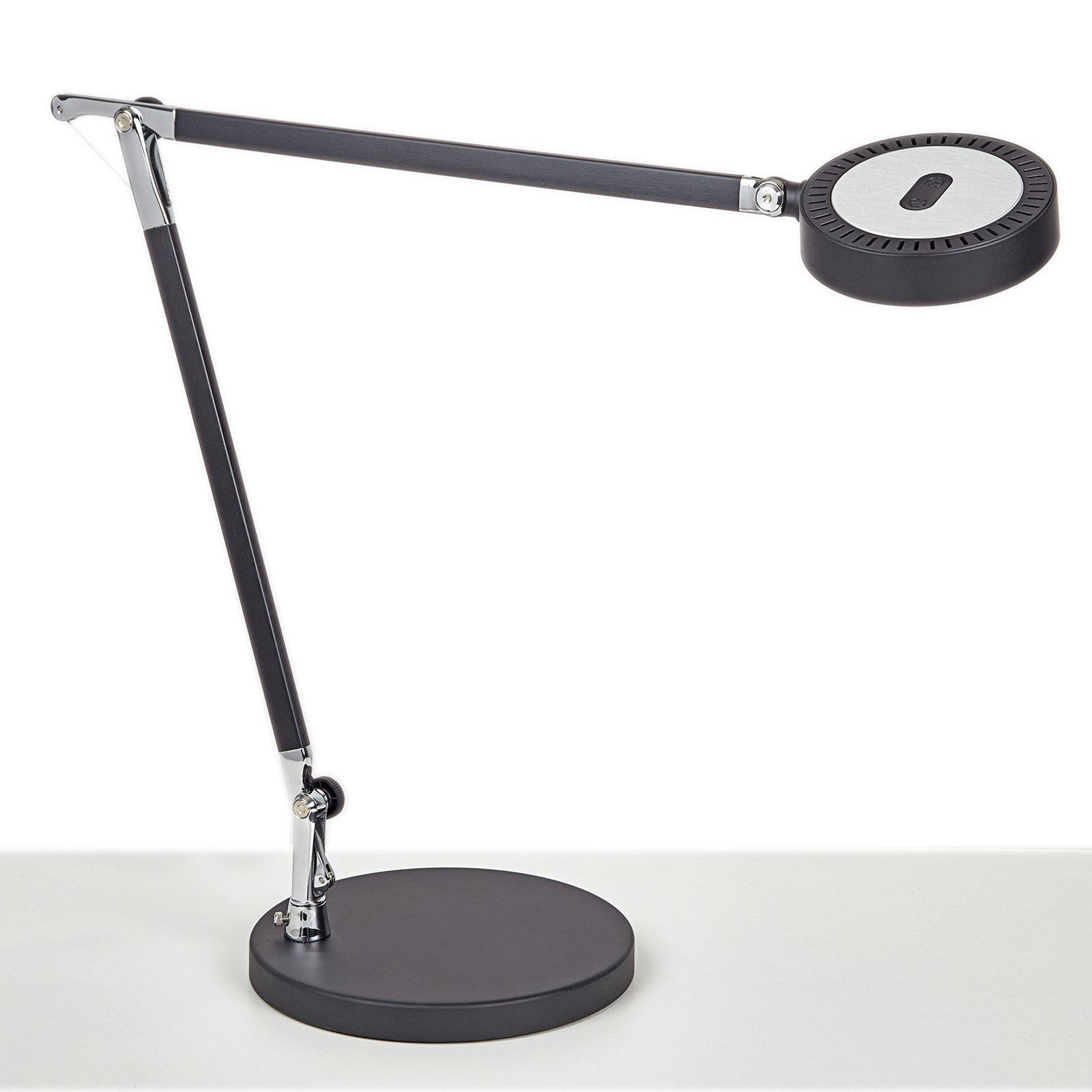 Lámpara de mesa LED MAULgrace CCT atenuable, negro