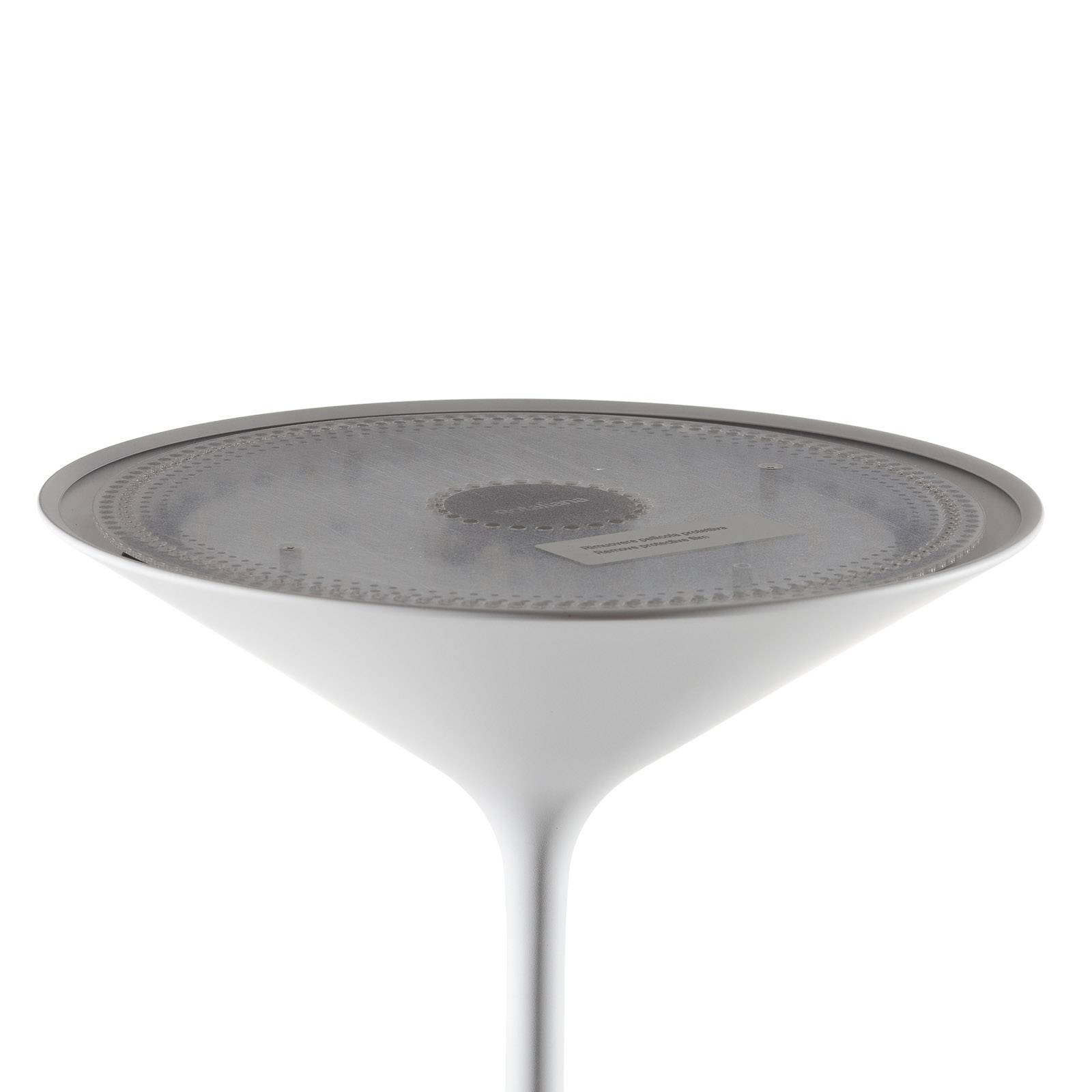 Rotaliana Dry lampa stojąca LED, biała matowa