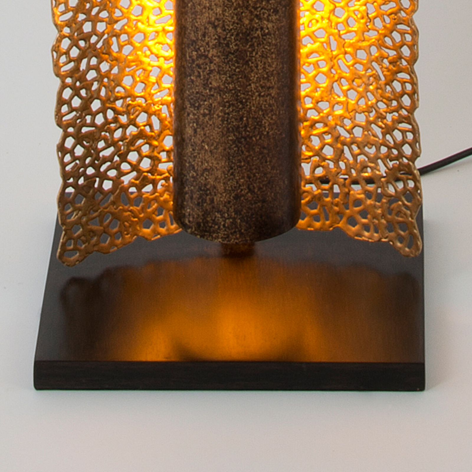 UTOPISTICO-LED-lattiavalaisin, kullanvärinen, korkeus 174 cm, metallia
