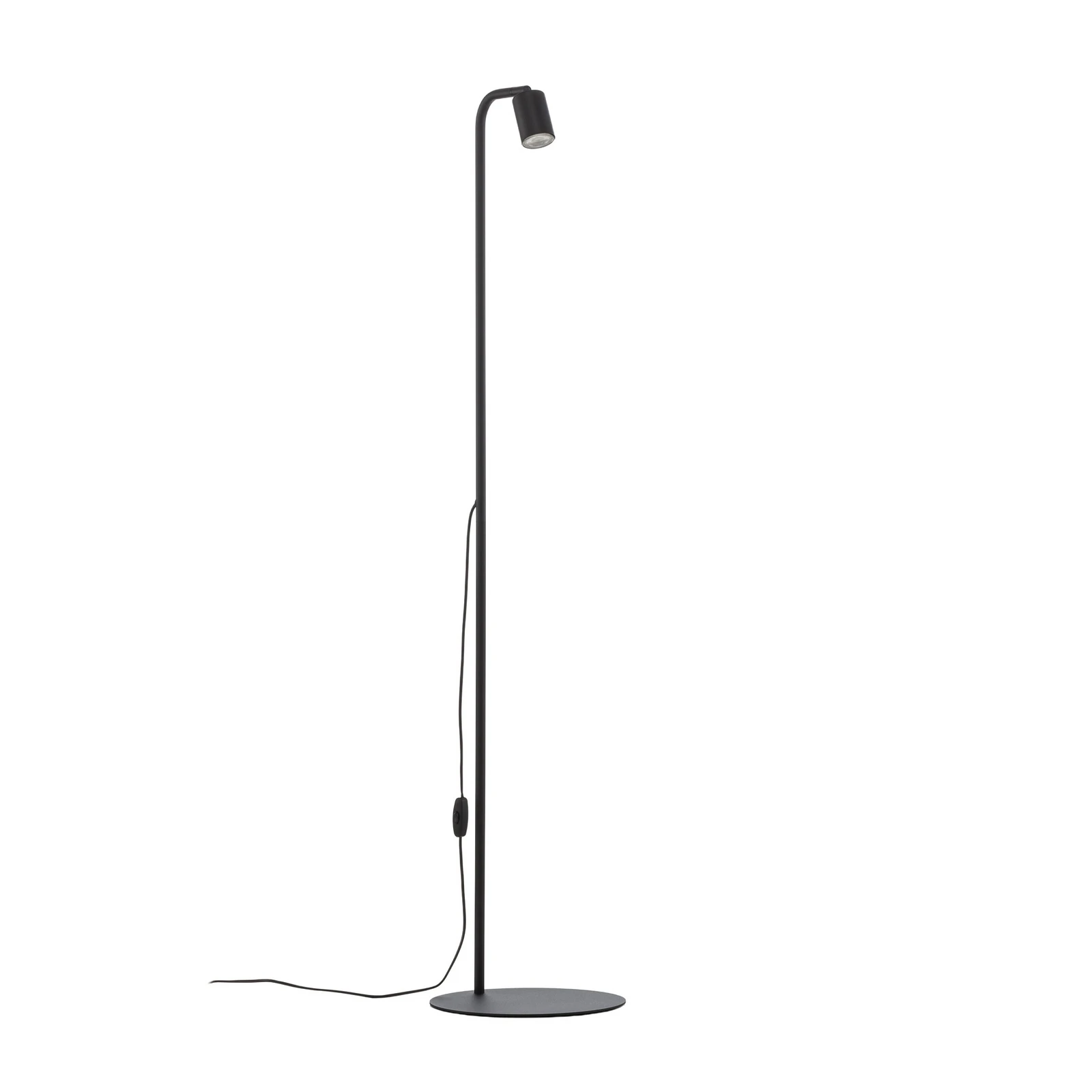 Lampa stojąca Nex, czarna, metalowa, wysokość 140 cm, GU10