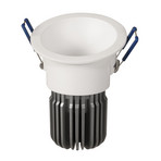 LED-Einbaulampe Toodle rund asymmetrisch 3.000K